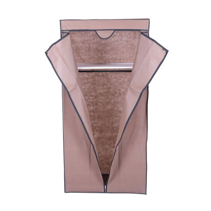 Royalford RF6069N Fabric Wardrobe | Non-Woven Cloth Cupboard | Waterproof Dust-Proof Fabric Cover | Strong Metal Pipes with Tee Connectors | Clothes Hanging Rod - Image 4
