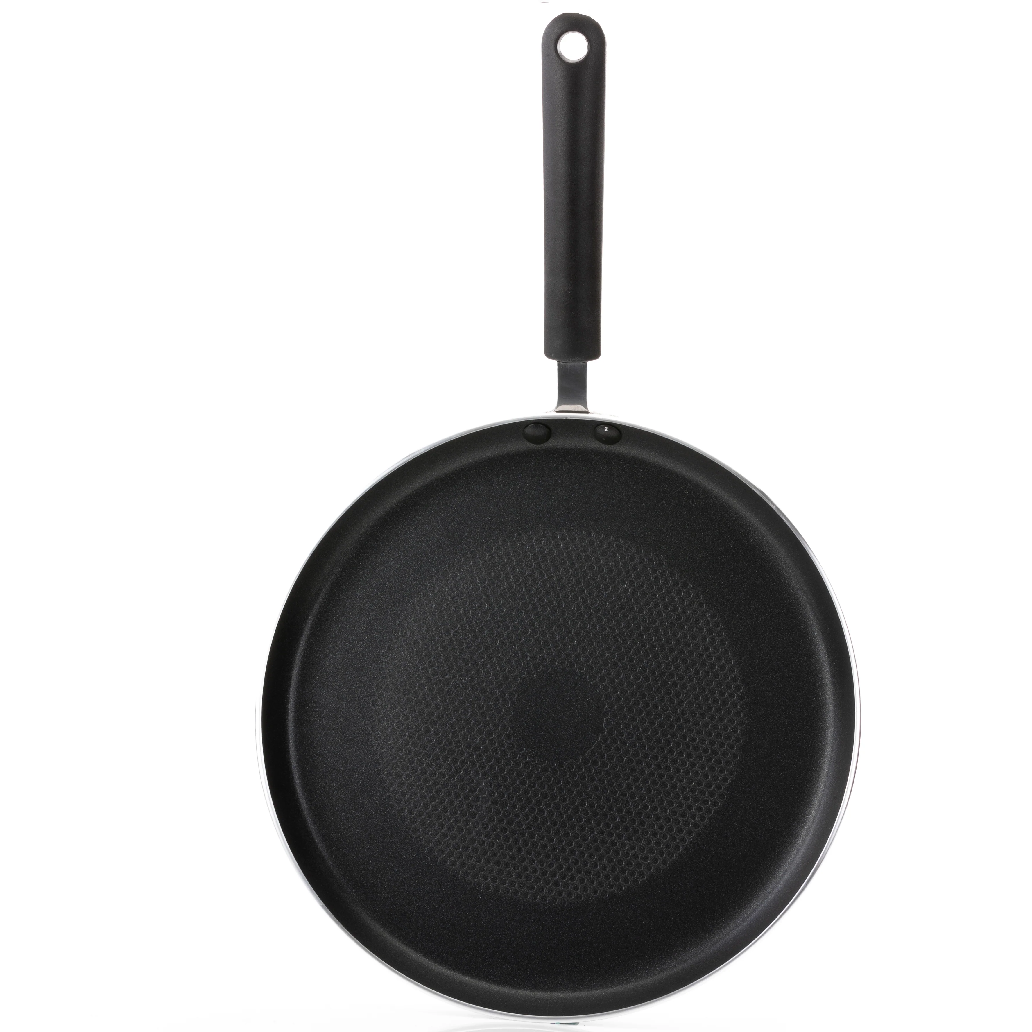 Royalford RF6081 28cm Non-Stick Pan Caker Flat Fry Pan | Induction Compatible Base| Special Grooved Non-Stick Technology | 3mm Thick Body & Strong Handle for Easy use - Image 3