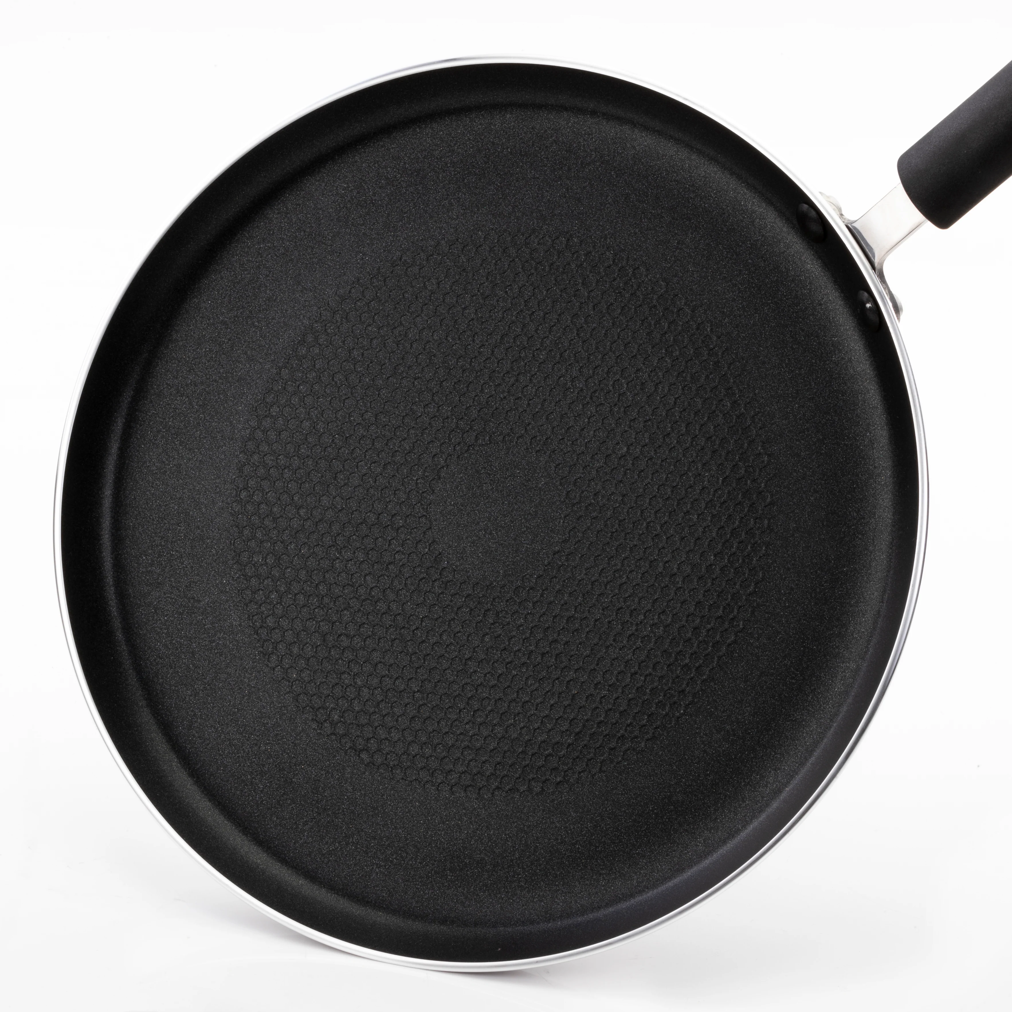 Royalford RF6081 28cm Non-Stick Pan Caker Flat Fry Pan | Induction Compatible Base| Special Grooved Non-Stick Technology | 3mm Thick Body & Strong Handle for Easy use - Image 5