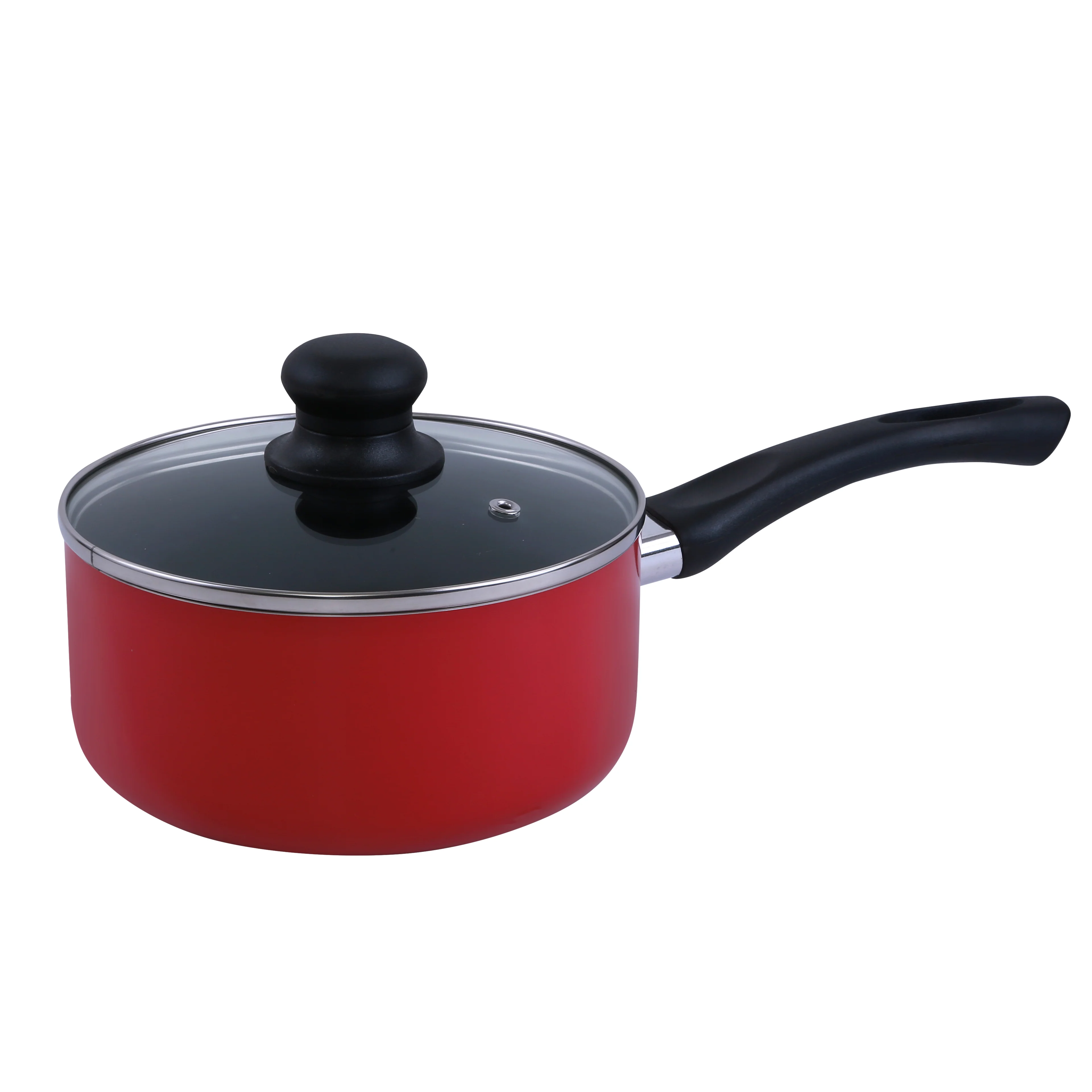 Royalford RF6082 8-Piece Non-Stick Cookware Set | Glass Lids| 24cm Frypan| 18cm Saucepan| 20cm & 24cm Casseroles| Durable Aluminium  Set for Daily Healthy Cooking - Image 4
