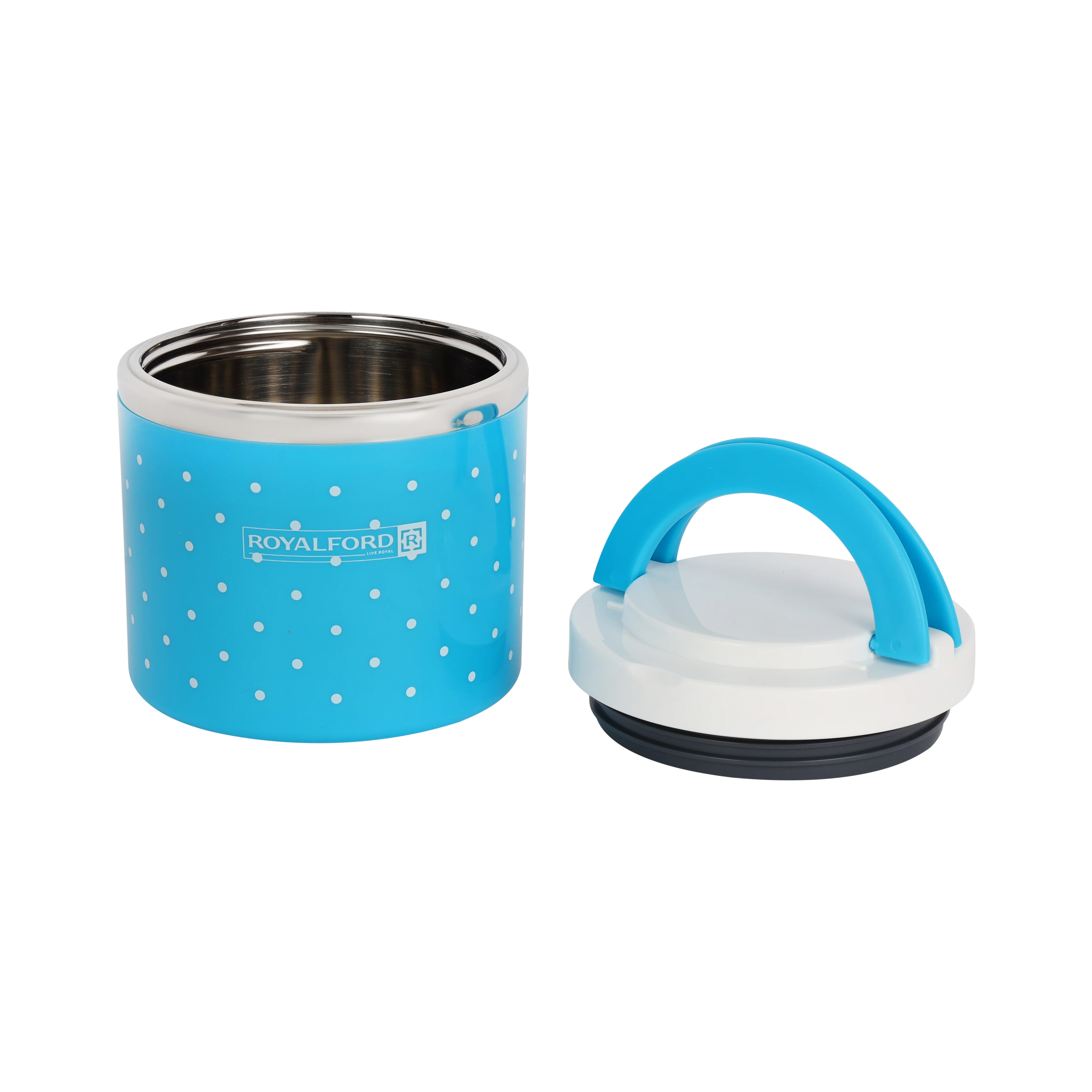 Royalford RF6144 630ML Single Layer Stainless Steel Lunch Box | Multilayer Insulation | Heat Preserving Food Container with Secure Lid for Office, School & Travel Use - Image 4