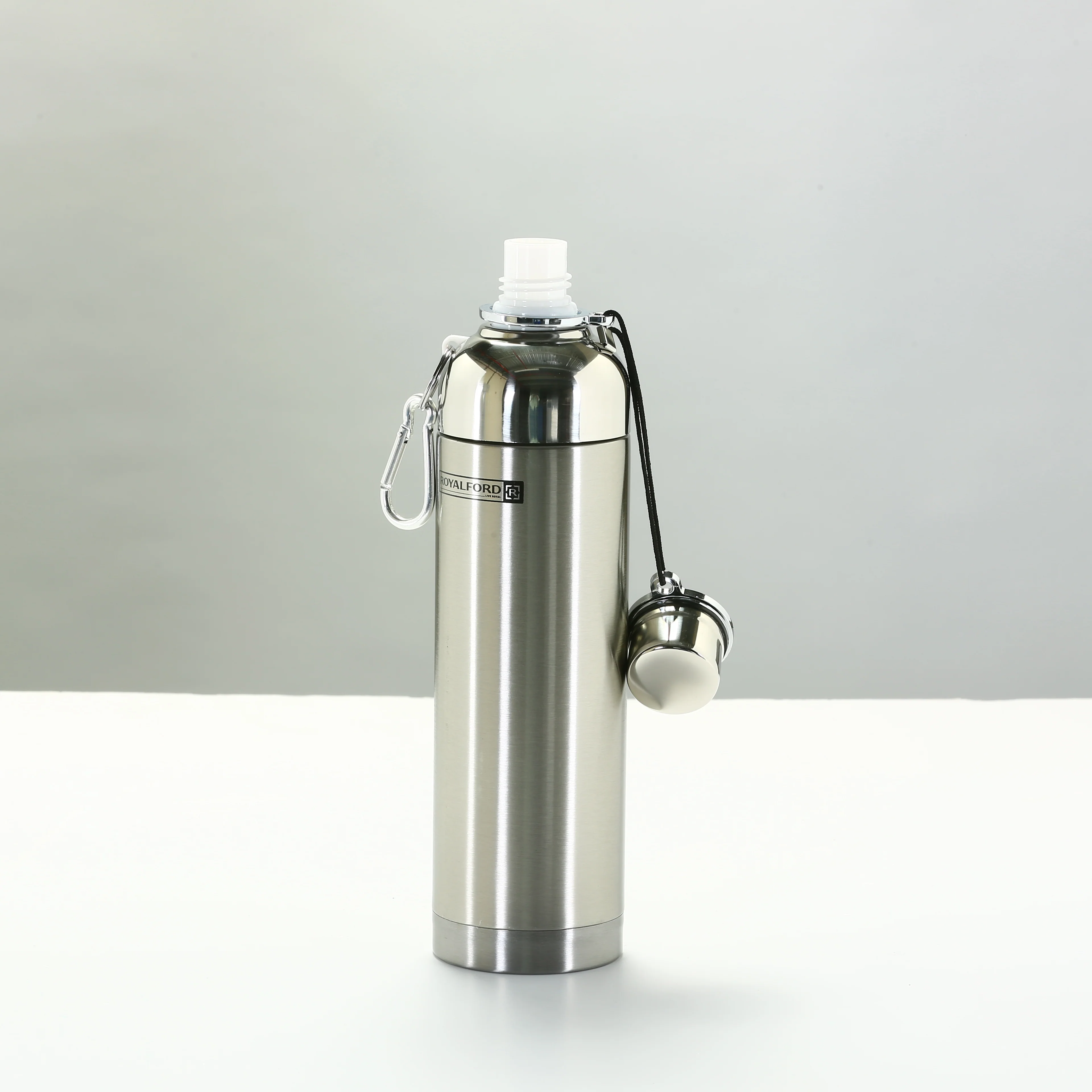 Royalford RF6147 Vacuum Bottle 500ml Stainless Steel | Double Wall Insulated Hot & Cold Bottle | SS 304 Inner Pot | Leak Proof Design for Office, Travel, & Daily Use - Image 2