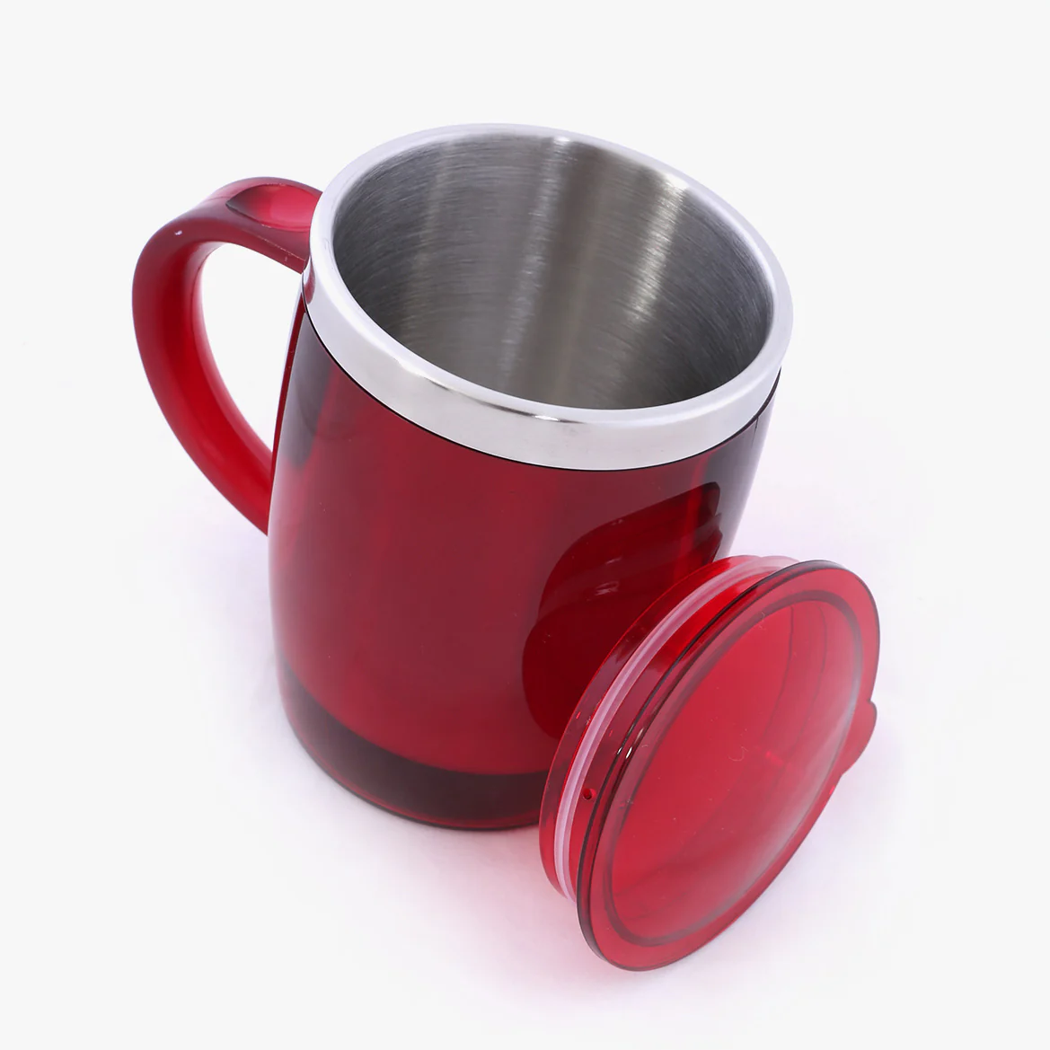 Royalford RF6154 Double Wall Travel Mug | 400ML Stainless Steel Coffee Mug with Lid| BPA Free Insulated Thermal Cup for Hot & Cold Drinks| Portable Office & Travel Mug - Image 4