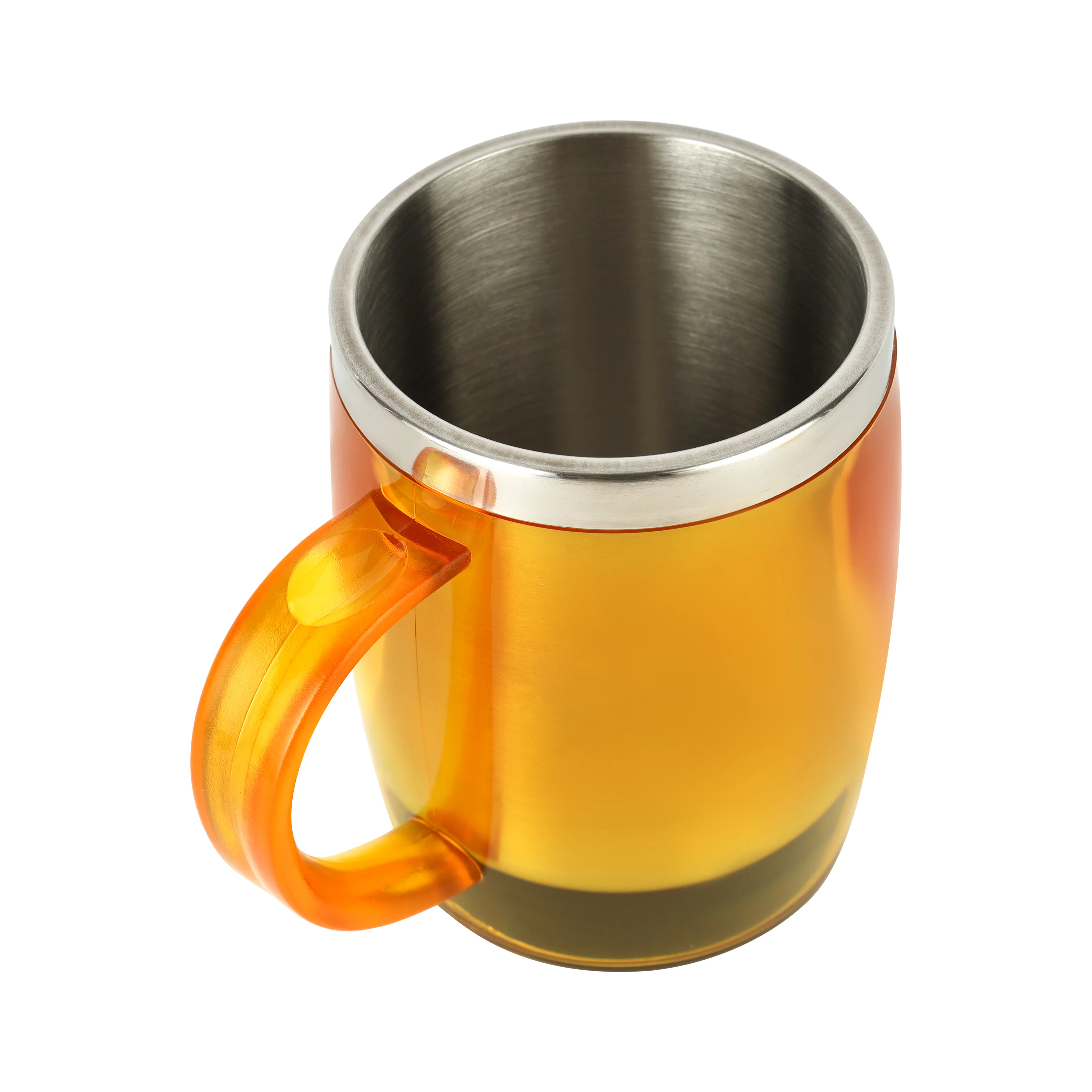 Royalford RF6154OR Double Wall Travel Mug | 400ML Stainless Steel Insulated Coffee Mug | BPA Free Leak Resistant Thermal Cup for Hot & Cold Drinks | Portable Travel Mug - Image 4