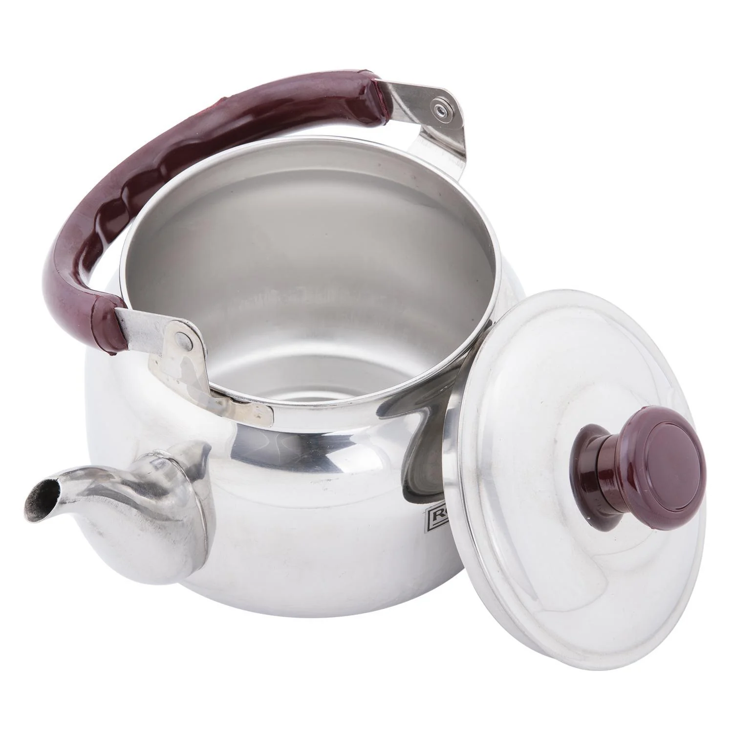 Royalford RF6187 1L Stainless Steel Whistling Kettle for Stovetop | Durable Tea Kettle | Heat Resistant Phenolic Handle | Loud Whistle Alert| Rust Resistant Mirror Finish - Image 3
