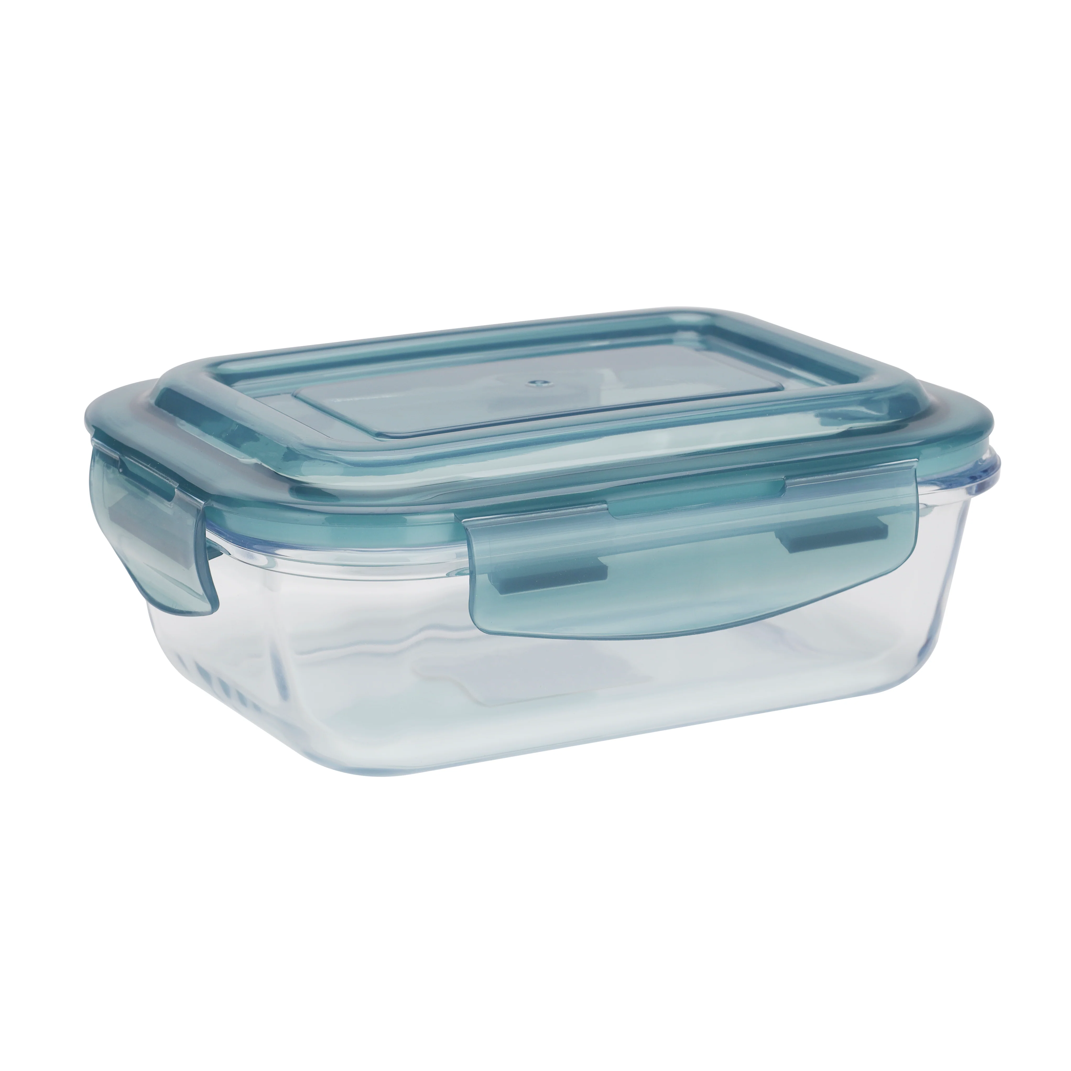 Royalford RF6249 Rectangular Borosilicate Glass Food Container 1040ML | Airtight Leakproof Lunch Box |  Microwave, Freezer & Dishwasher Safe Glass Food Storage Container - Image 2