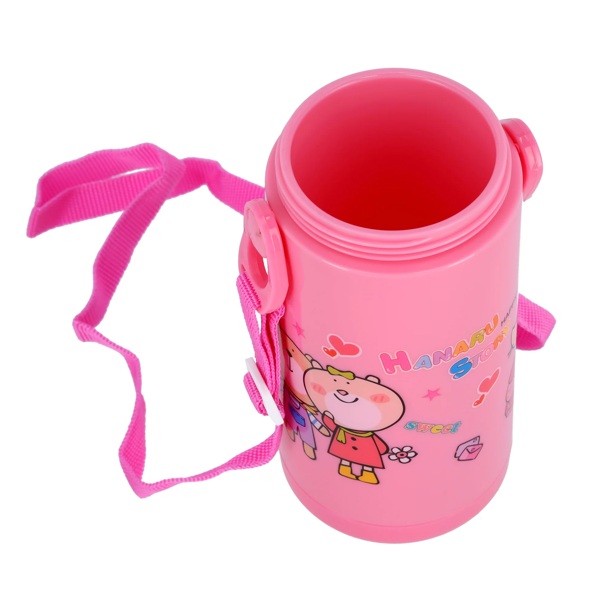 Royalford RF6420RD Kids Water Bottle 350ML with Adjustable Carry Strap | Leakproof Flip Top Lid | BPA Free Plastic School Water Bottle for Kids, Travel & Outdoor Use - Image 3