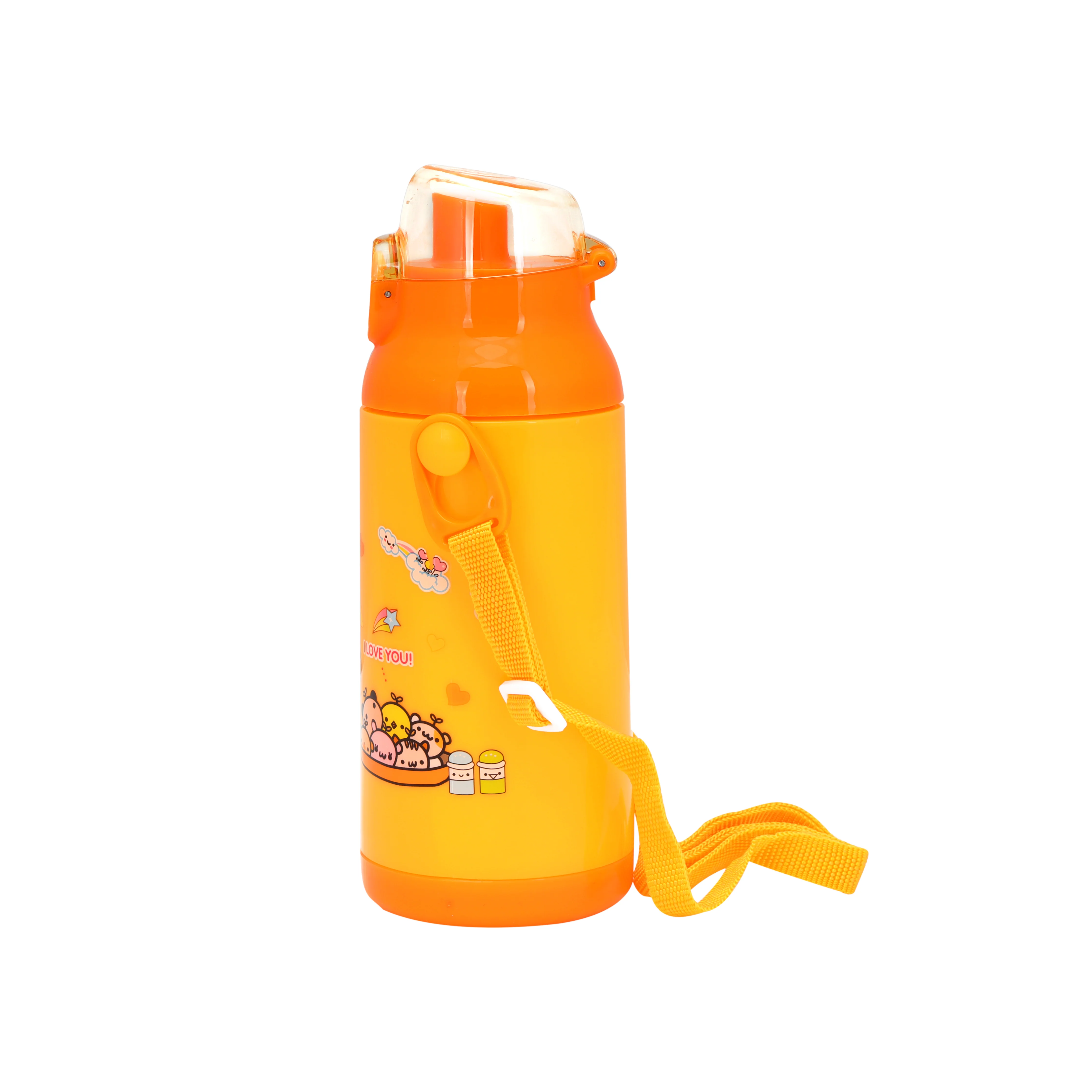 Royalford RF6420YL Kids Water Bottle 350ML | BPA Free | Leakproof Cartoon School Water Bottle with Strap |  Durable Children Drinking Bottle for School, Travel & Picnic - Image 2