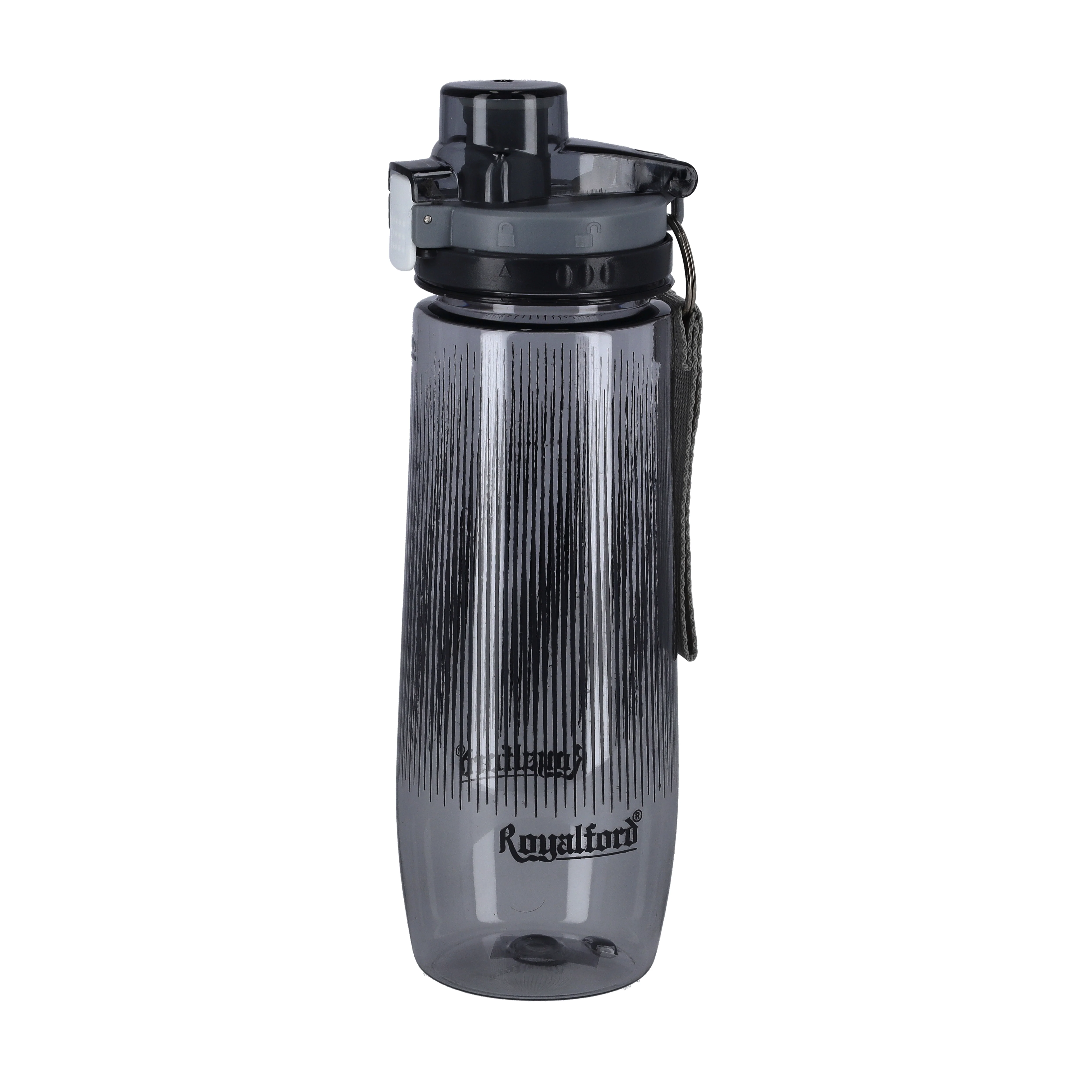 Royalford RF6422 850ML BPA Free Water Bottle | Leakproof Reusable Drinking Bottle with Flip Lid and Carry Strap | Perfect for Gym, School, Office & Travel Use