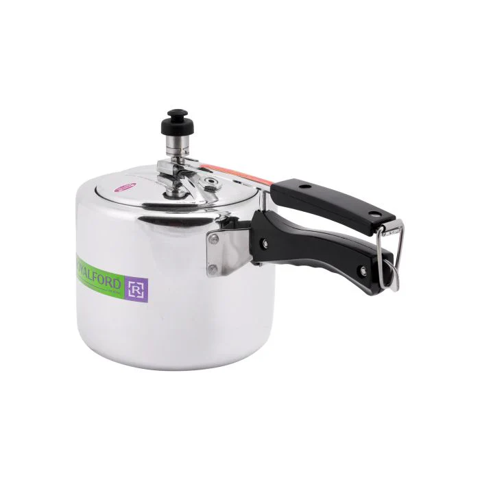 Royalford RF6540 3L Pressure Cooker | Virgin Aluminium Strong Body | Heavy Base | Whistling Weight Valve | Free Gasket & Safety Valve | 5-Years Warranty | Safe Cooking - Image 3
