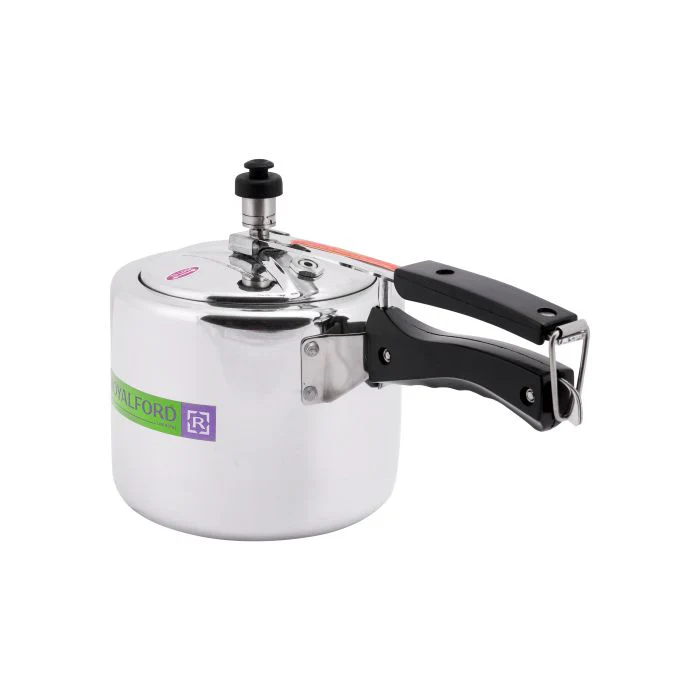 Royalford RF6541 5L Virgin Aluminium Pressure Cooker| Strong Body & Heavy Base | Whistling Weight Valve | Free Gasket & Safety Valve | Safe & Durable with 5-Year Warranty - Image 3