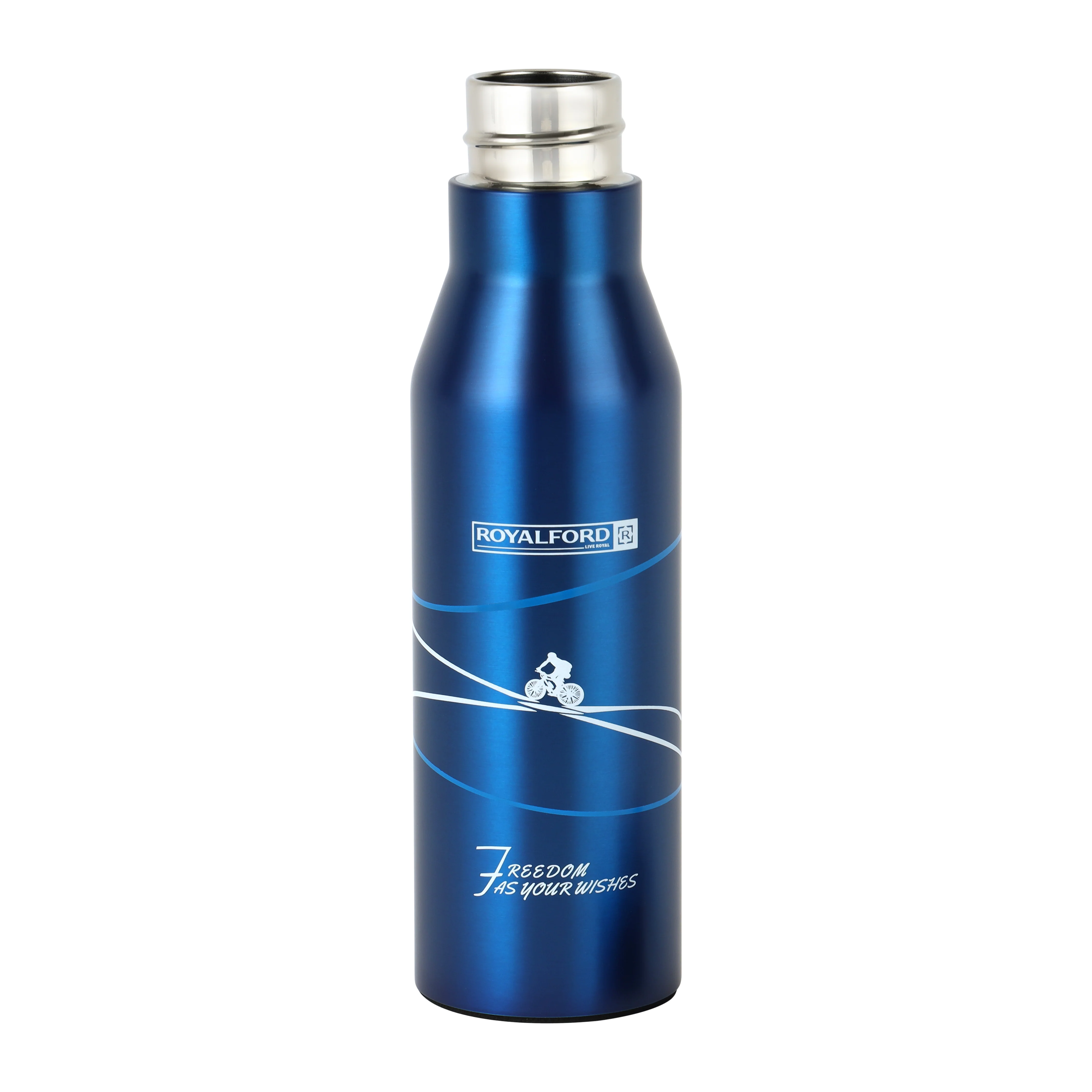 Royalford RF6605 Stainless Steel Vacuum Bottle 450ml | Double Wall Insulated Hot & Cold Flask | 304 Steel Inner|Leak Resistant Lid & Carry Strap|Durable & Rust-Resistant - Image 4