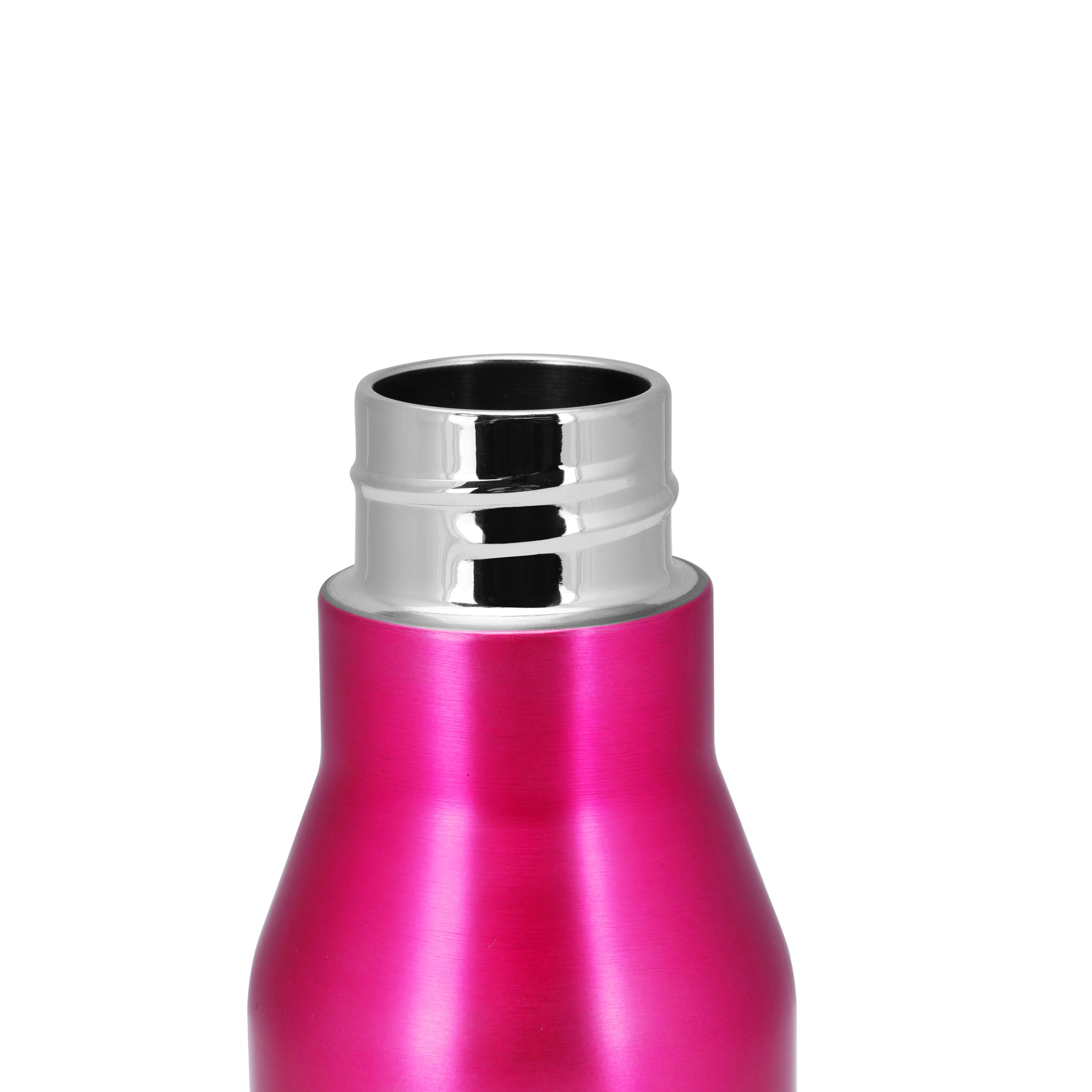 Royalford RF6605PN  Stainless Steel Vacuum Bottle | 450ml Capacity |  Double Wall Insulated Hot & Cold Flask | 304 Steel Inner | Leak Resistant Lid & Carry Strap - Image 5