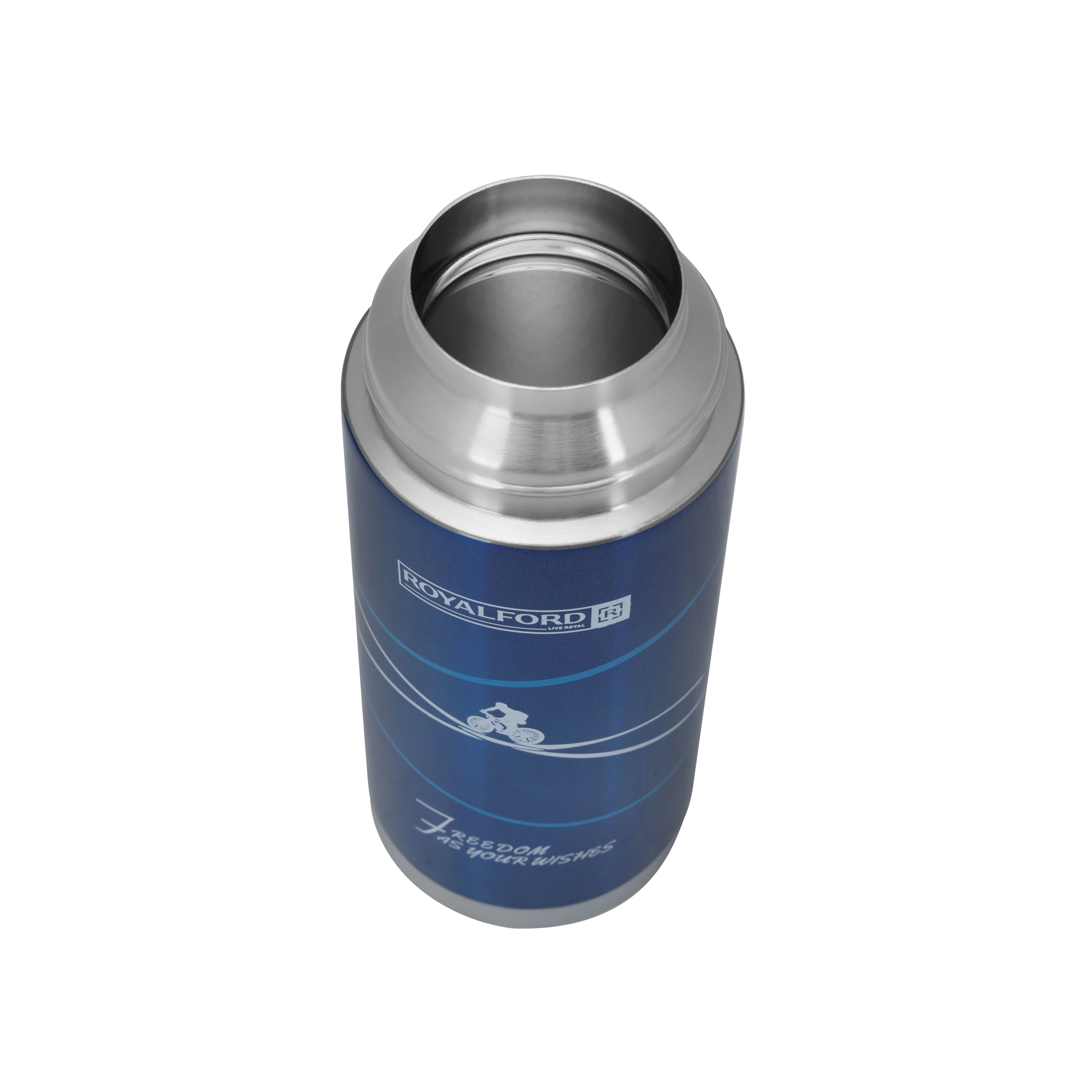 Royalford RF6607 320ml Stainless Steel Vacuum Bottle | 304 Inner| Double Wall Insulated Hot & Cold Flask | Leak Resistant Travel Bottle with Strap for Office & School Use - Image 5