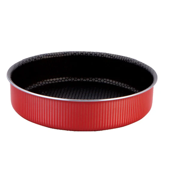 Royalford RF6634 32cm non-stick round baking tray | ideal for cakes & pizzas, featuring durable construction, even heat distribution, easy food release and easy cleaning