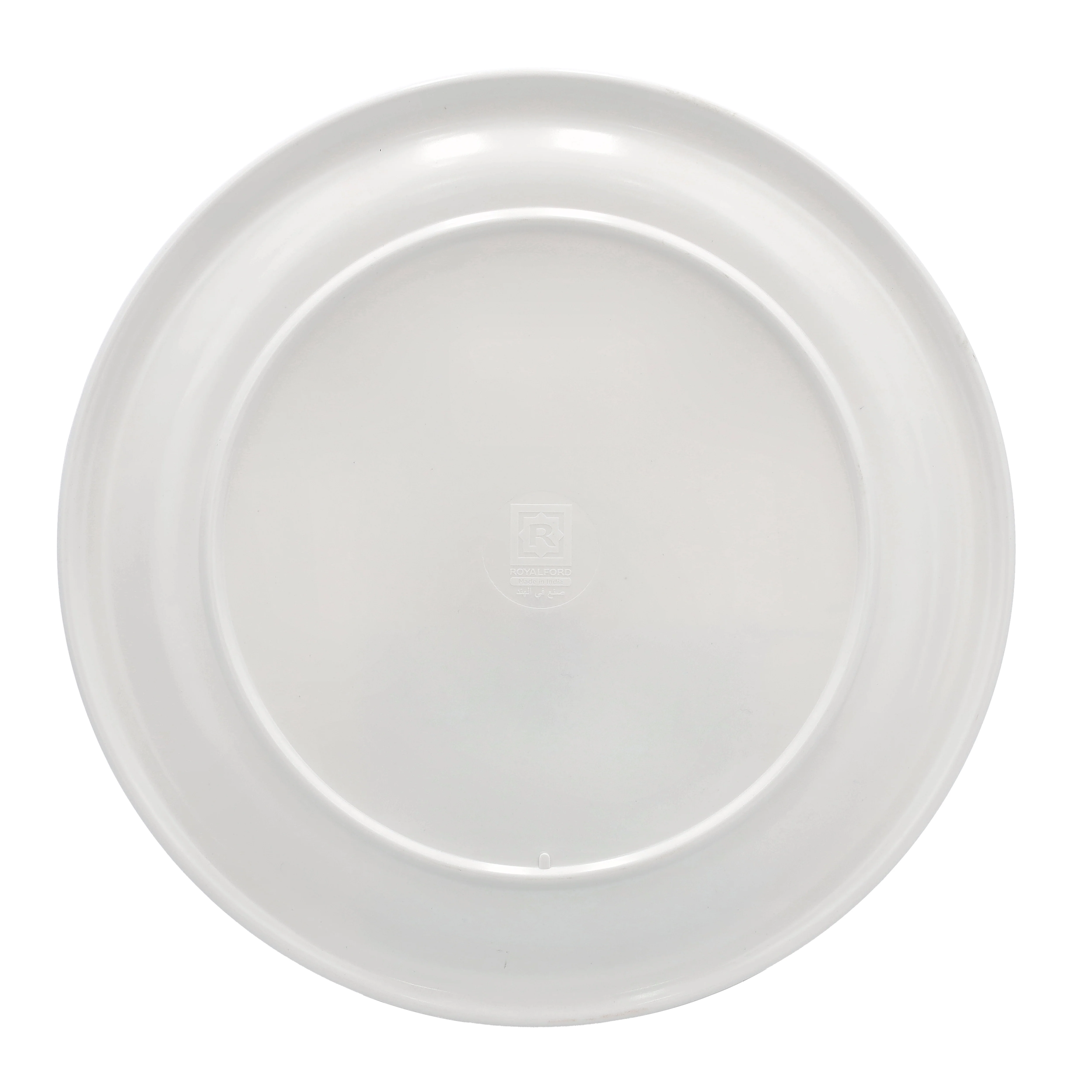 Royalford RF6733 10.5" Melamine Dinner Plate| durable and break-resistant build with elegant floral design| lightweight feel and perfect for daily serving meals| - Image 3