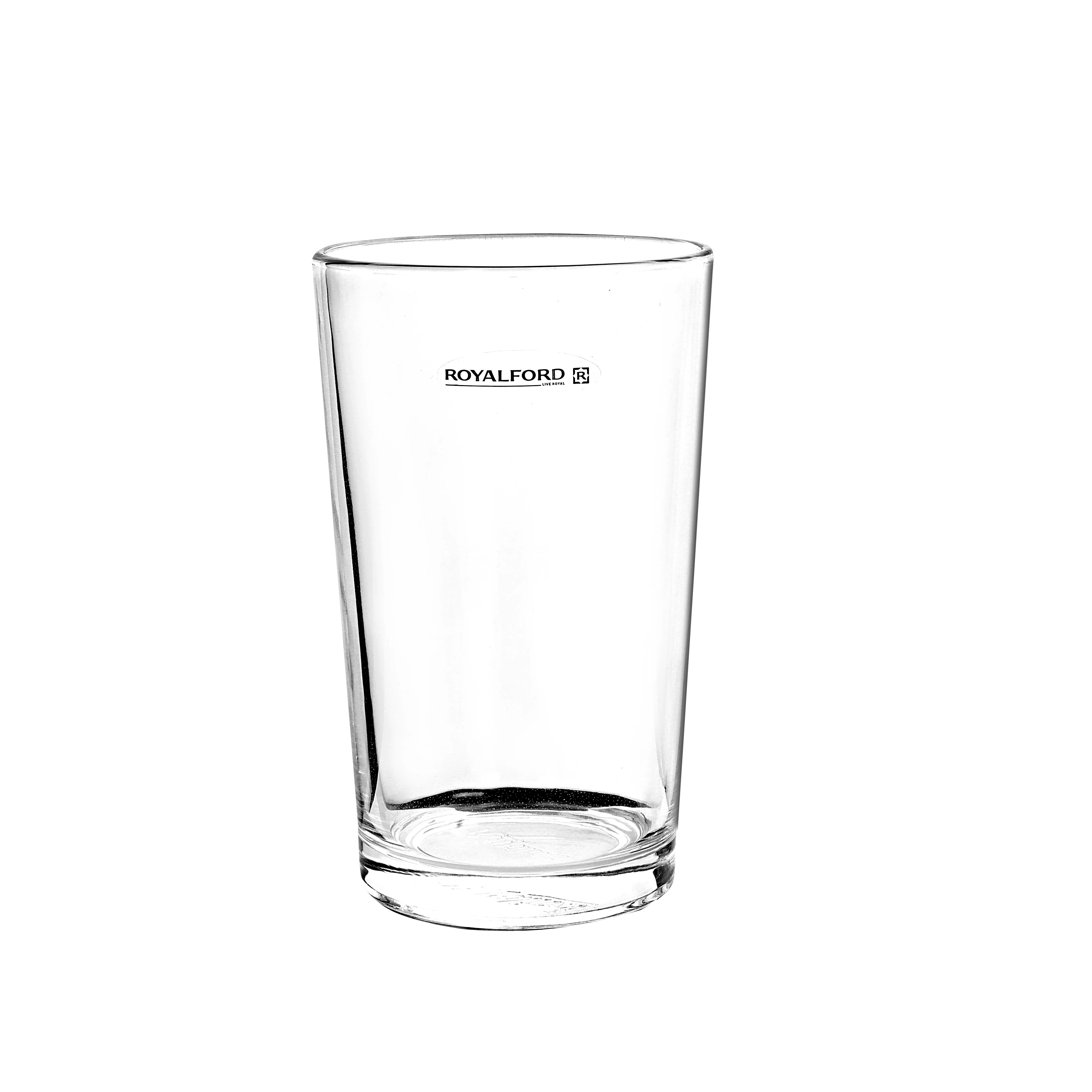 Royalford RF6777 6 Pcs Glass Tumbler Set |  Clear Drinking Glasses for Juice, Water & Soft Drinks |  Durable Everyday Beverage Glassware Set  for Home Kitchen Dining Use - Image 2