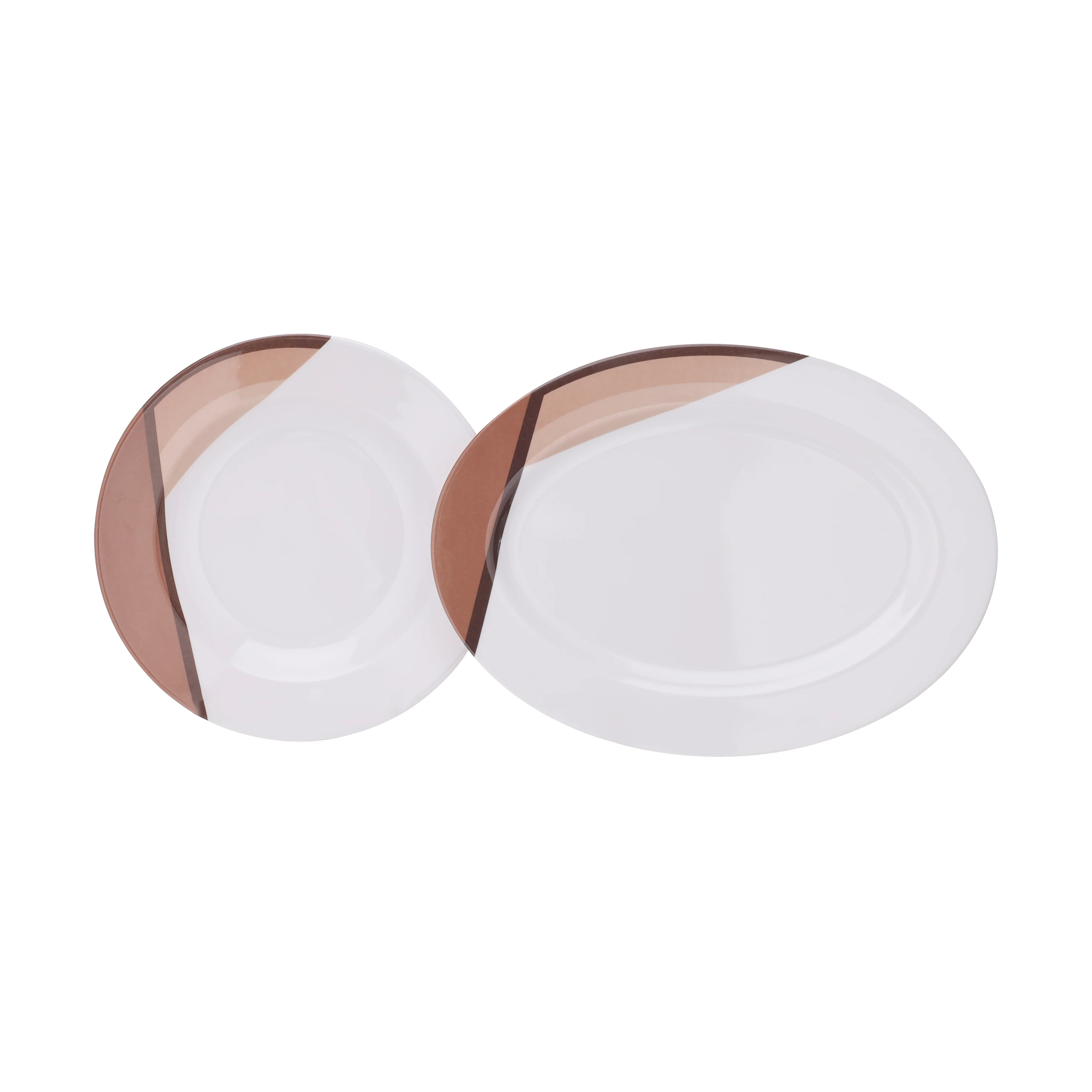 Royalford RF6972 35-Piece Melamine Dinner Set | Break Resistant | Dishwasher Safe| Freezer Safe Dinnerware for Everyday Dining, Family Meals & Special Occasions - Image 3