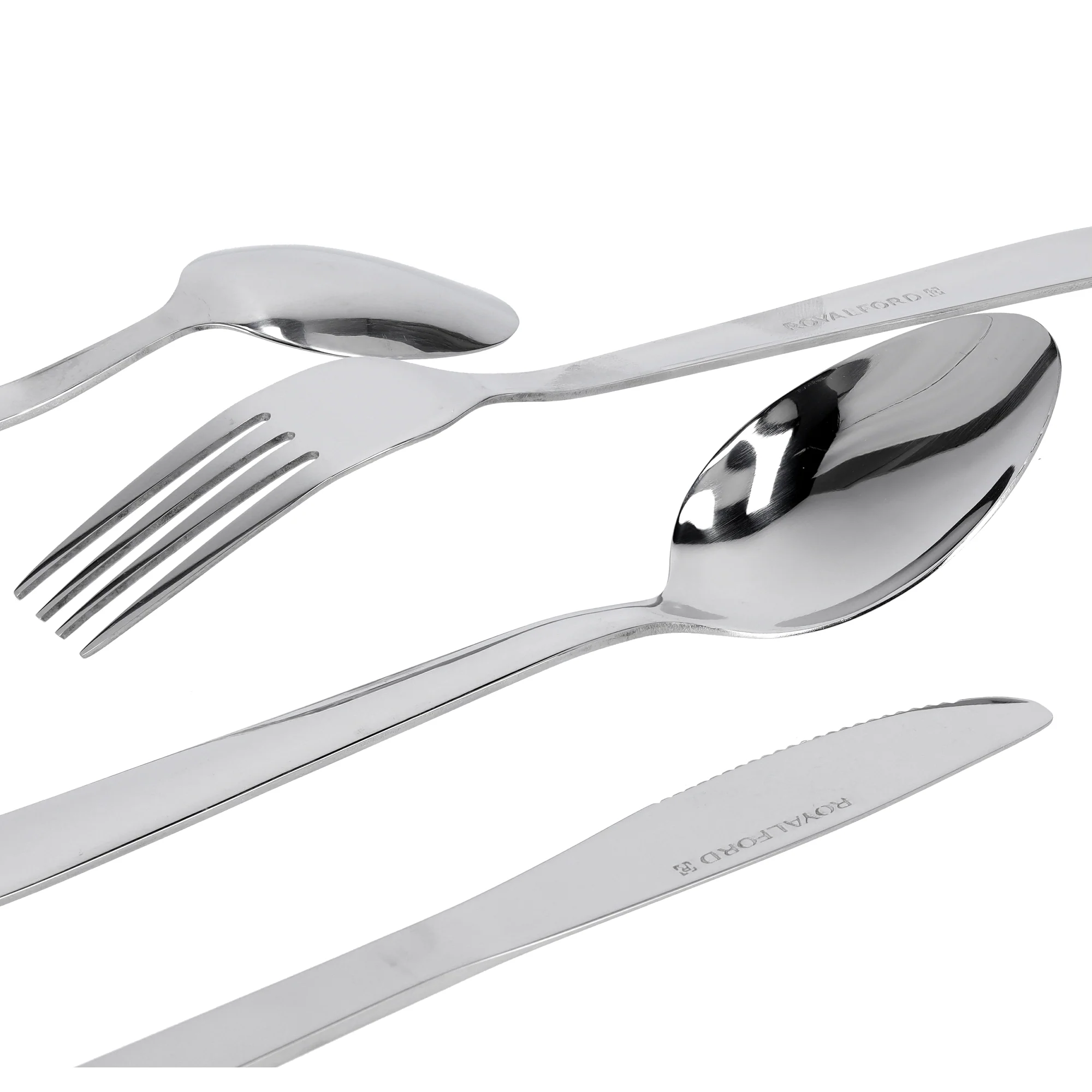 Royalford RF7009 25-piece stainless steel cutlery set with elegant stand | rust-resistant mirror finish, ergonomic design, durable build, perfect for everyday dining - Image 5