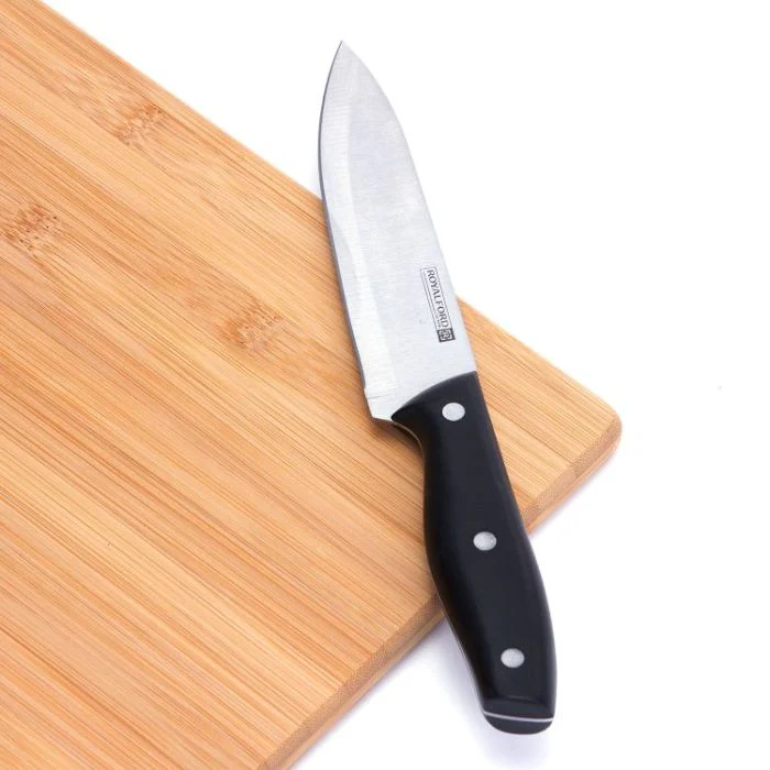 Royalford RF7011 5-Piece Kitchen Tools Set | High-Grade Stainless Steel Knives |Ergonomic Handles| Wooden Storage Block| Stain-Resistant Design & Dishwasher-Safe - Image 3