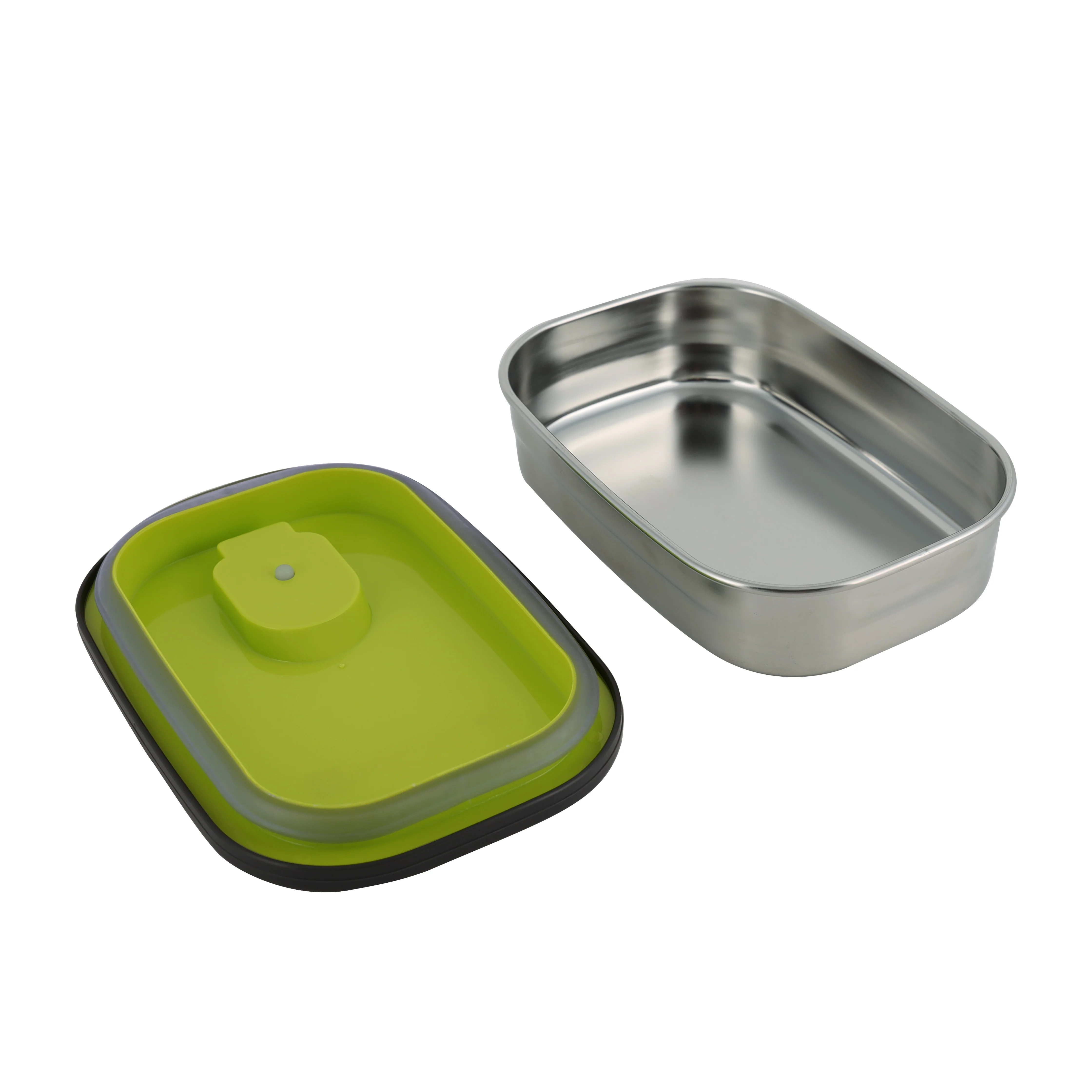 Royalford RF7013 Rectangle Stainless Steel Food Container 350ml| BPA-free storage box with durable build| hygienic design, leak-resistant lid, and compact size| - Image 3