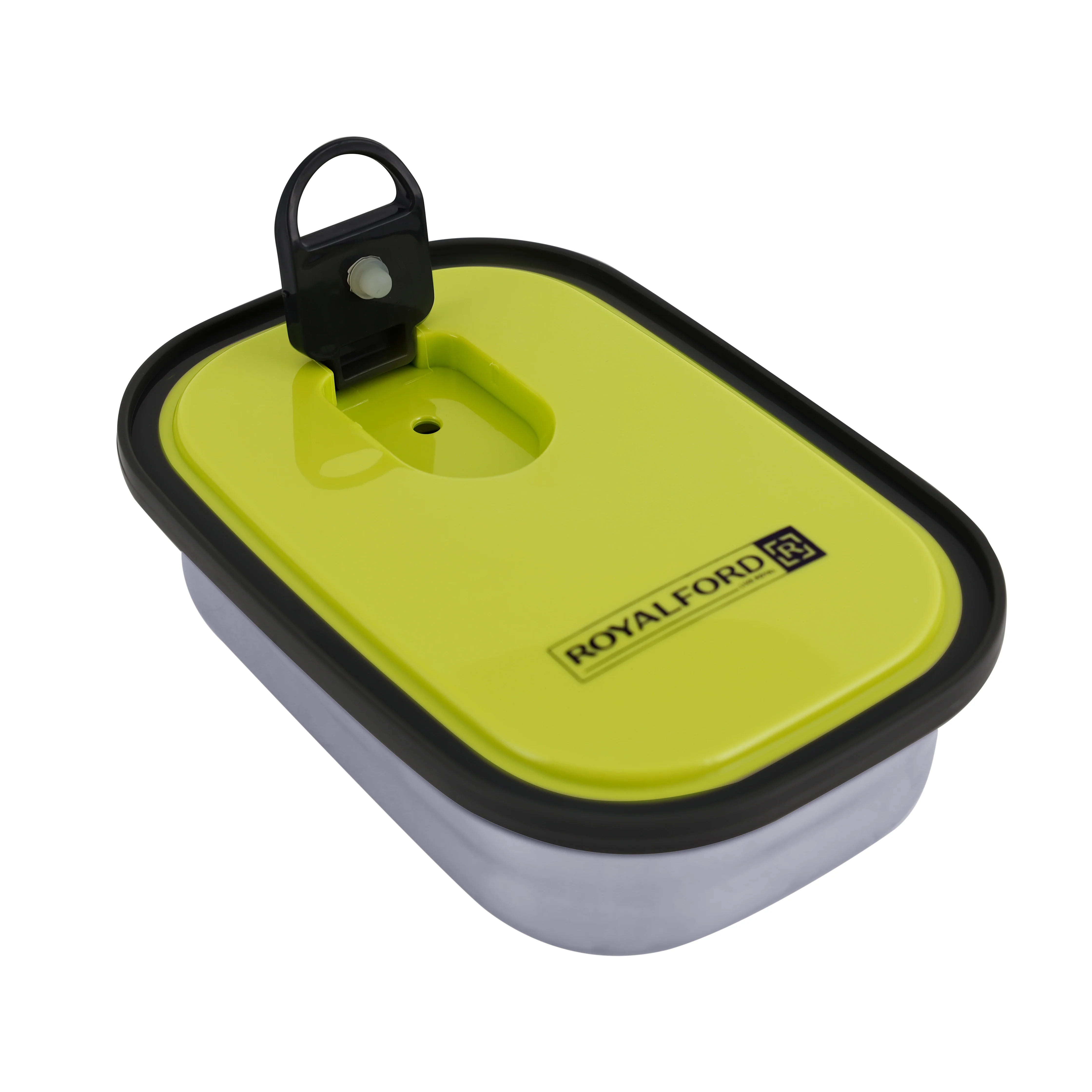 Royalford RF7013 Rectangle Stainless Steel Food Container 350ml| BPA-free storage box with durable build| hygienic design, leak-resistant lid, and compact size| - Image 4