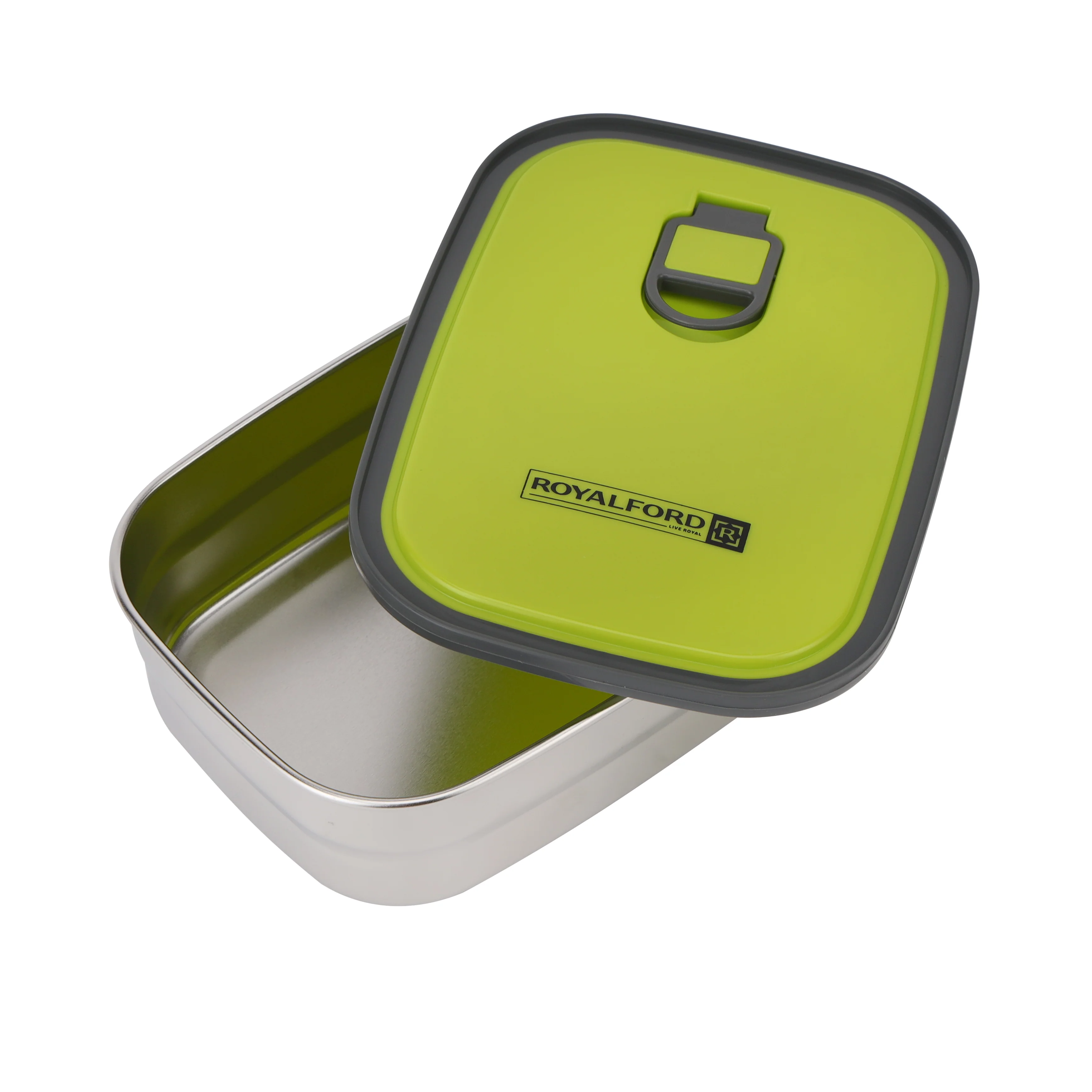 Royalford RF7014 680ML Stainless Steel Rectangular Food Container |  Airtight Leakproof Lid|  BPA Free | Food Grade Lunch Box | Perfect for Office, School & Travel Use - Image 2