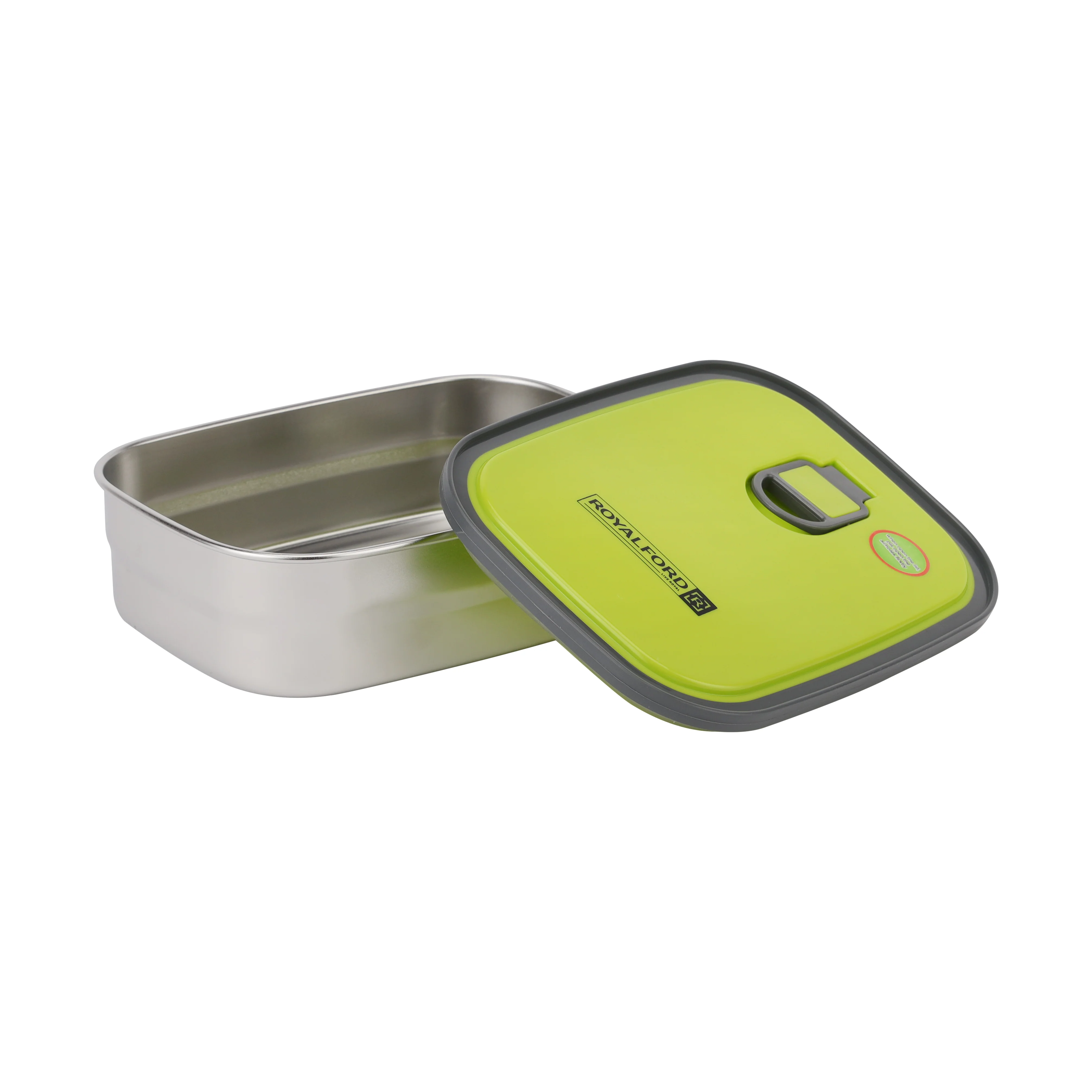 Royalford RF7014 680ML Stainless Steel Rectangular Food Container |  Airtight Leakproof Lid|  BPA Free | Food Grade Lunch Box | Perfect for Office, School & Travel Use - Image 3