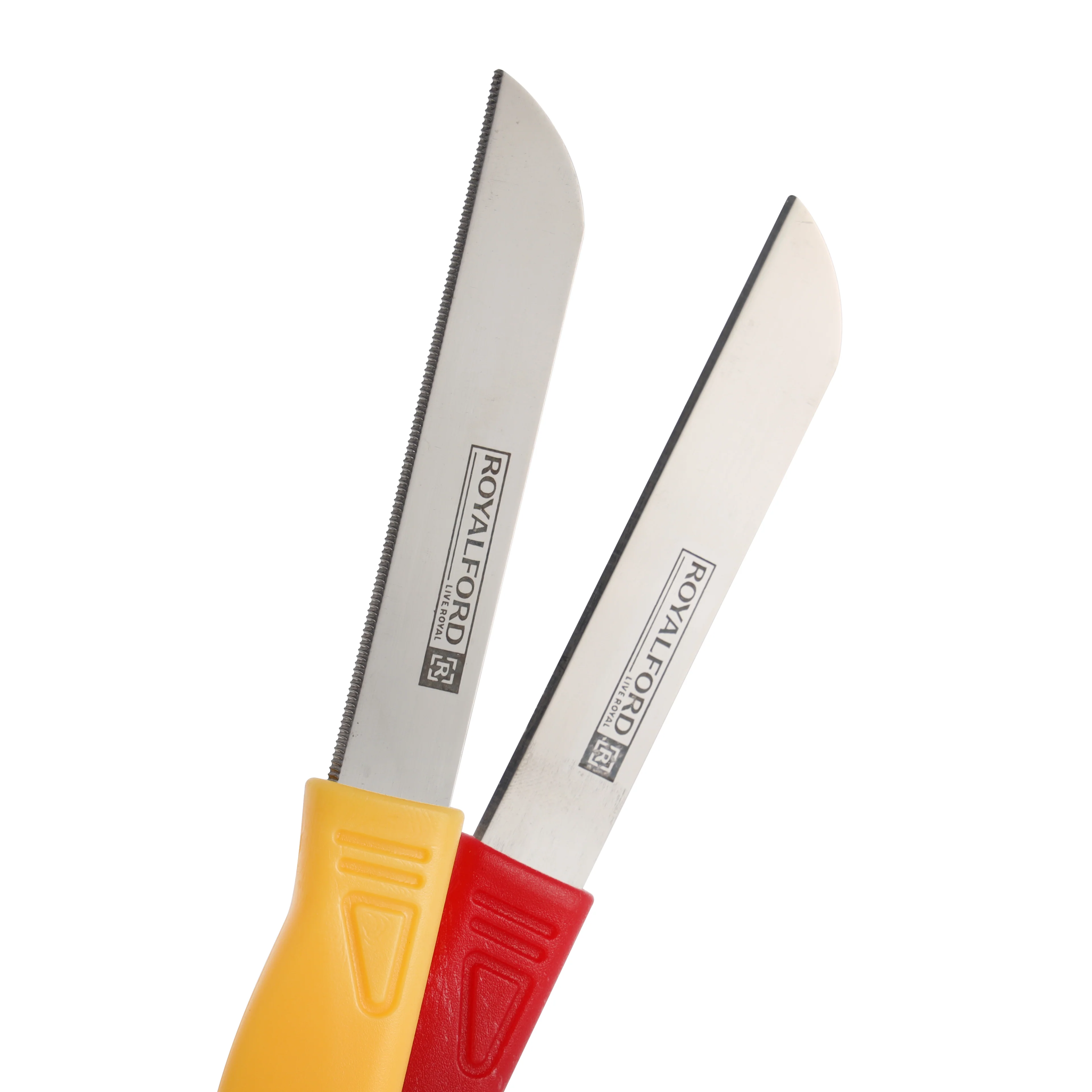 Royalford RF7028 2PCS Fruit Knife Set | Stainless Steel Sharp Blades | Ergonomic PP Handle | Durable Kitchen Knives for Fruits & Vegetables Peeling, Slicing & Cutting - Image 3