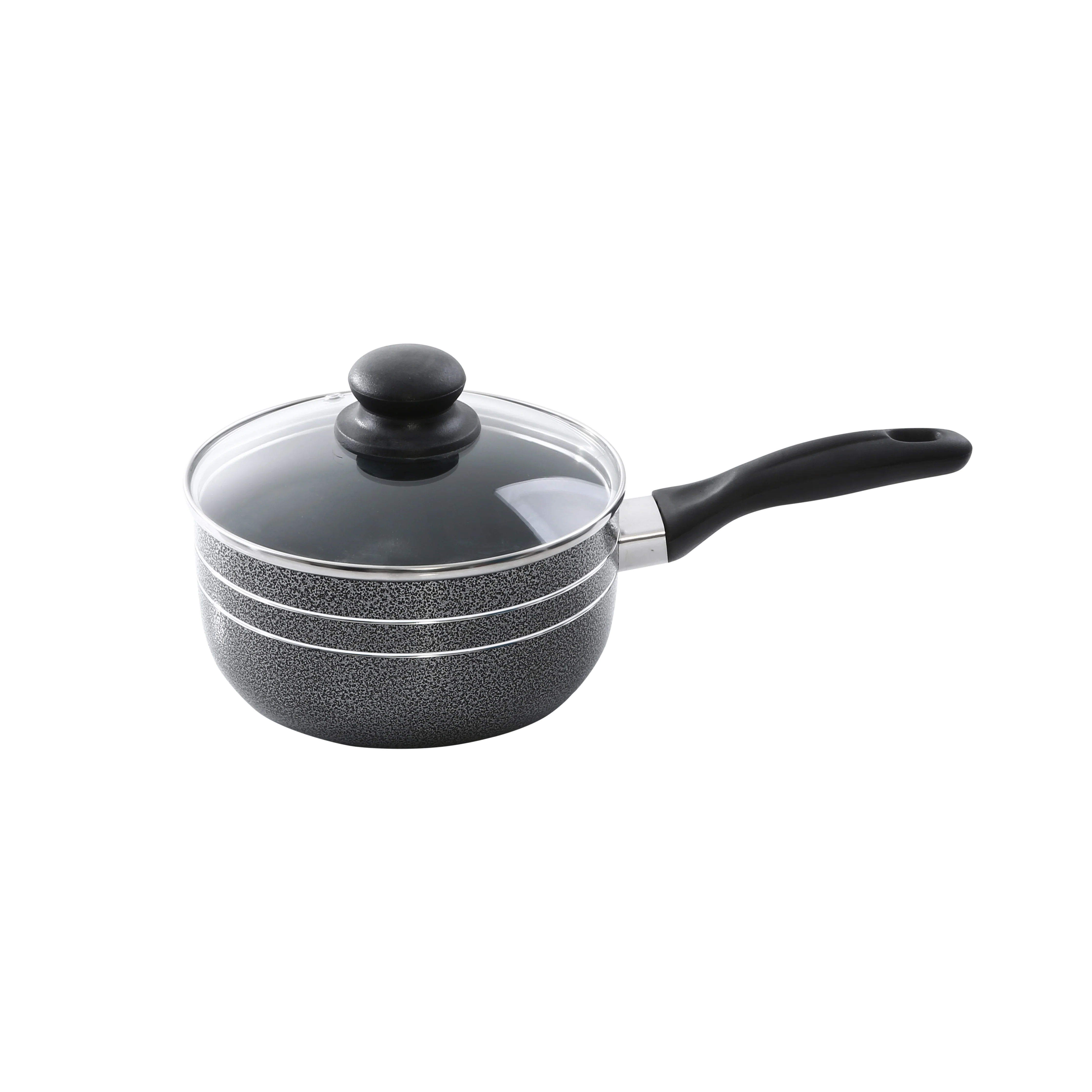 Royalford RF7065 10 Pcs Non-Stick Cookware Set  | Glass Lids | 3 Layer Coating |  Strong Aluminium Body  &  Heat-Resistant Bakelite Handles for Everyday Cooking - Image 5