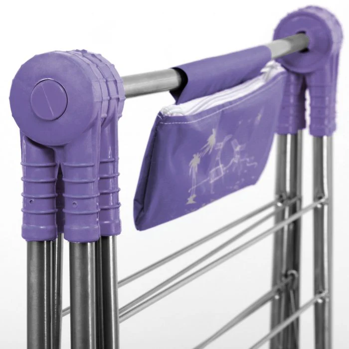 Royalford RF7137 Large Folding Clothes Airer 180x55 Cm - Drying Space Laundry Washing |Durable Metal Drying Rack | Multifunctional Air Dryer Ideal for Indoor and Outdoor | Easy Store 2 Folding Winged Clothes Airer - Image 4