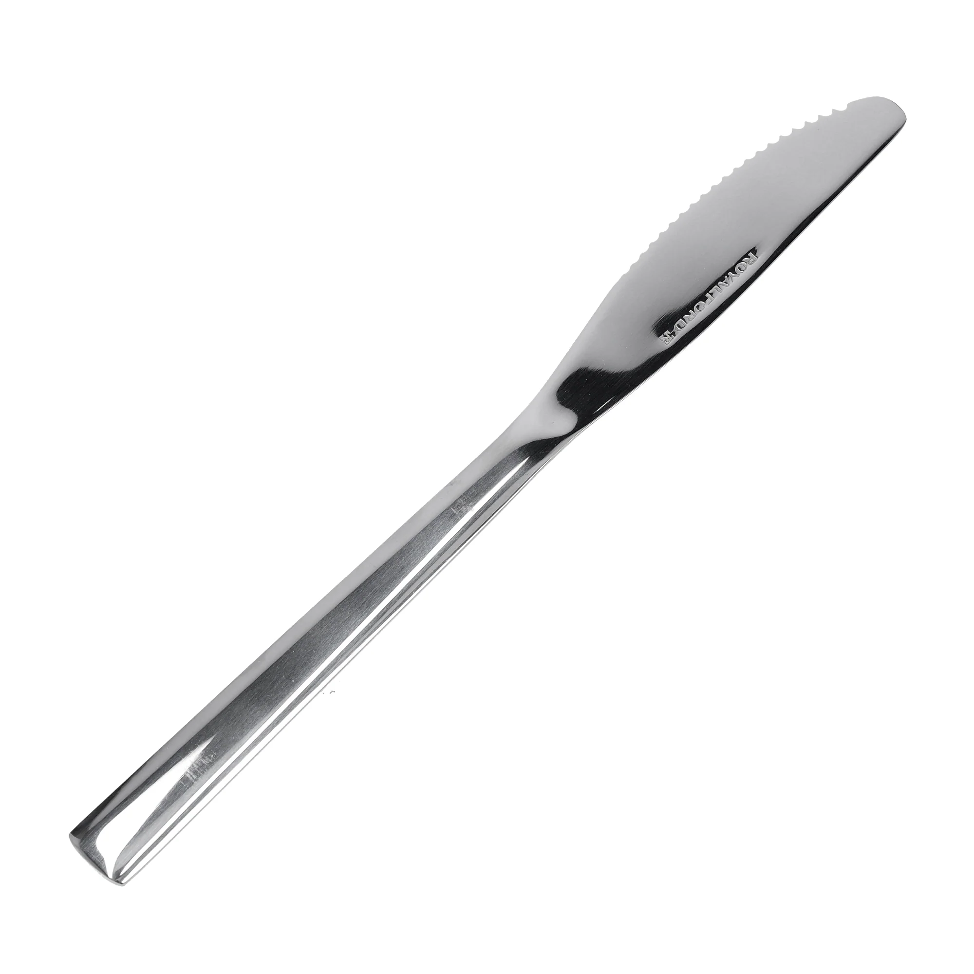 Royalford RF7234 Stainless Steel Table Knife | Sharp Serrated Dining Knife | Ergonomic Handle | Rust Resistant Durable Cutlery for Home, Hotel & Restaurant Tableware Use - Image 3