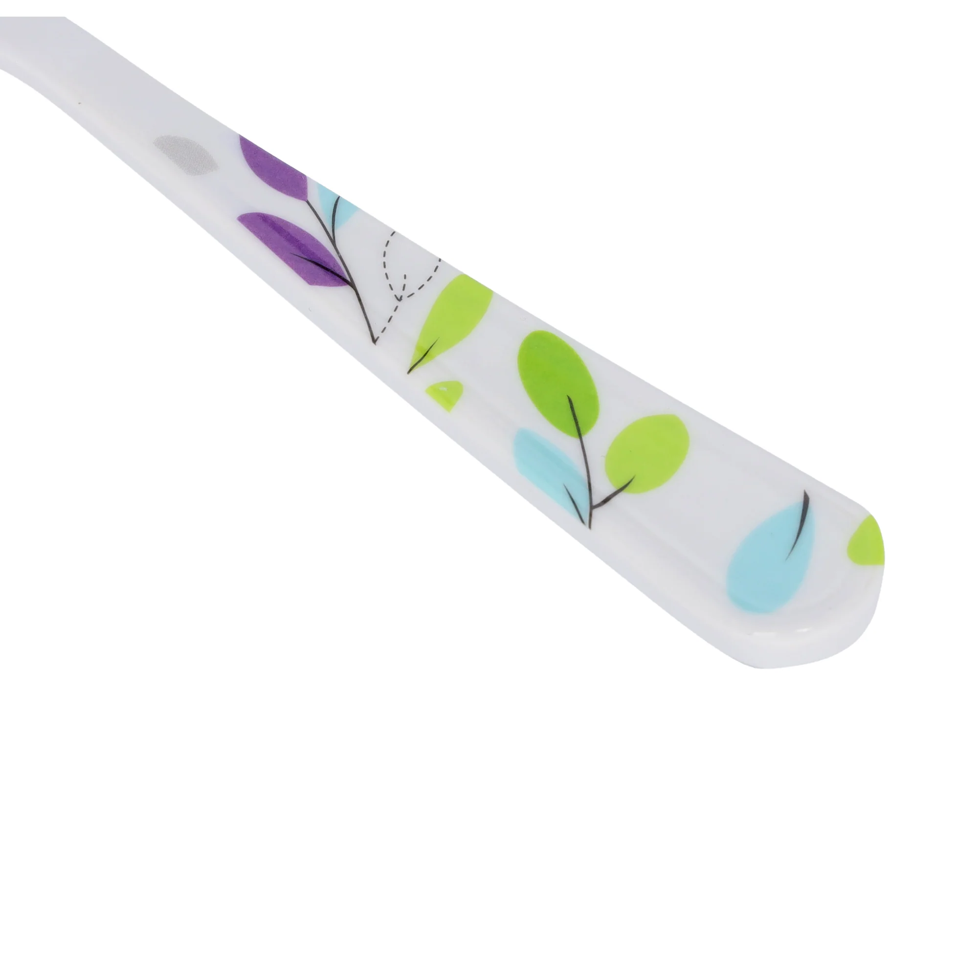 Royalford RF7390LF Premium Melamine Table Spoon | Elegant Leaf Design | Heat Resistant Lightweight Serving Spoon | Ergonomic Handle & Break Resistant Kitchenware - Image 4