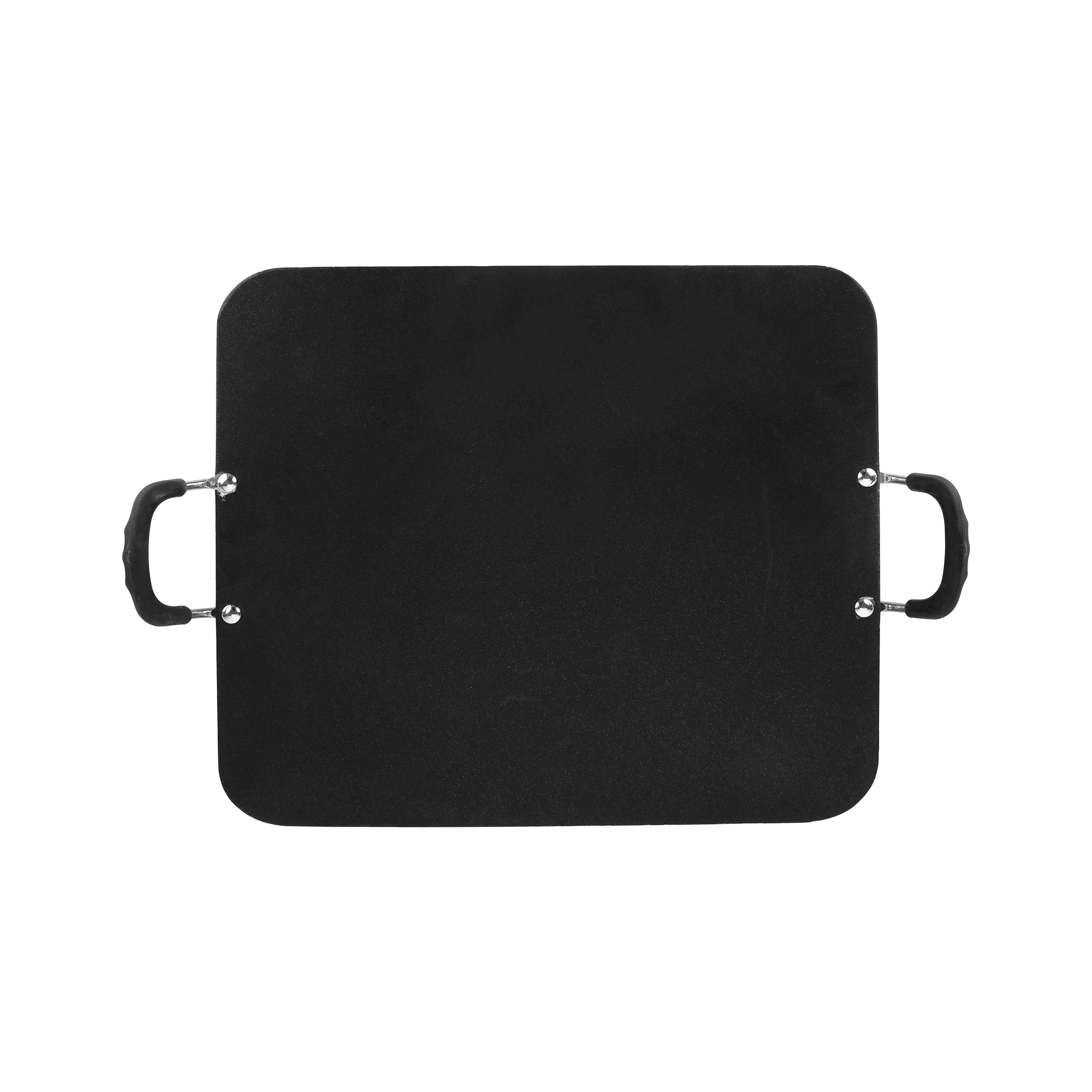 Royalford RF7462 Flat Square Tawa 15x13 Inch | Non-Stick Aluminium Cooking Tawa | Heat Resistant Bakelite Handles for Gas, Electric, Ceramic & Halogen Cooktops Use - Image 3