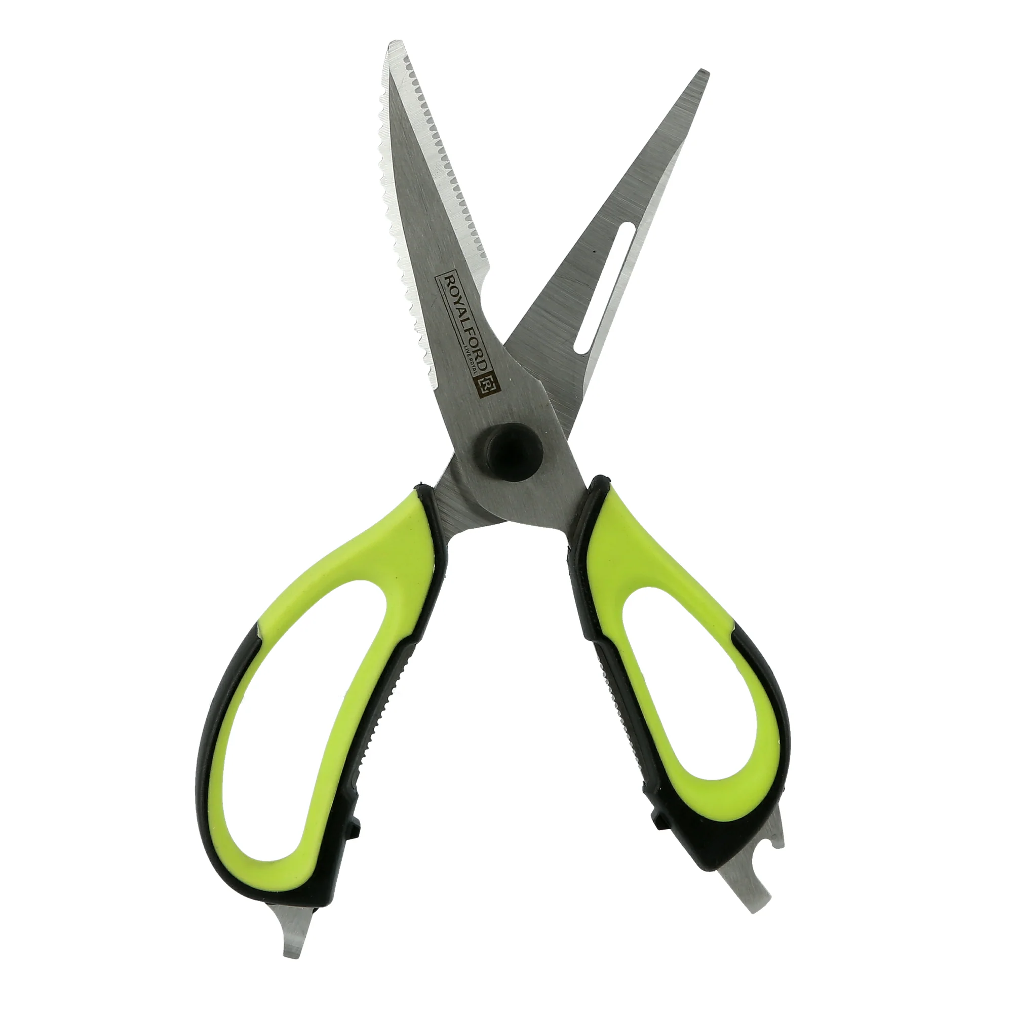 Royalford RF7660 Multi-Purpose Kitchen Shears | Stainless Steel Heavy-Duty Cooking Scissors | Ergonomic Non-Slip Handle for Meat, Poultry & Everyday Food Preparations - Image 2