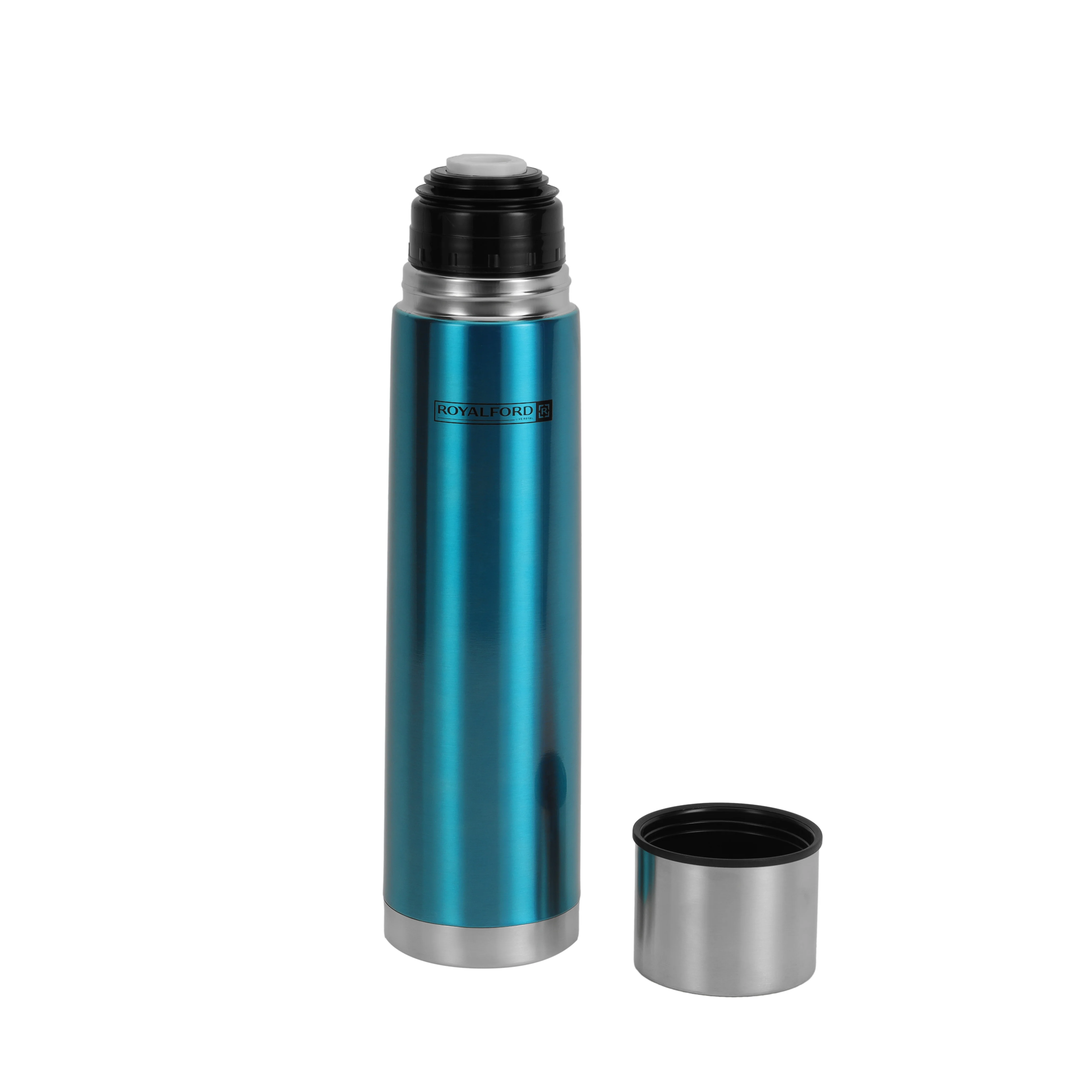 Royalford RF7665 1000ml Vacuum Bottle | Double Wall Stainless Steel Hot & Cold Insulated Flask for Travel, Office & Outdoor Use | Leak-Proof Lid and Durable Design - Image 2