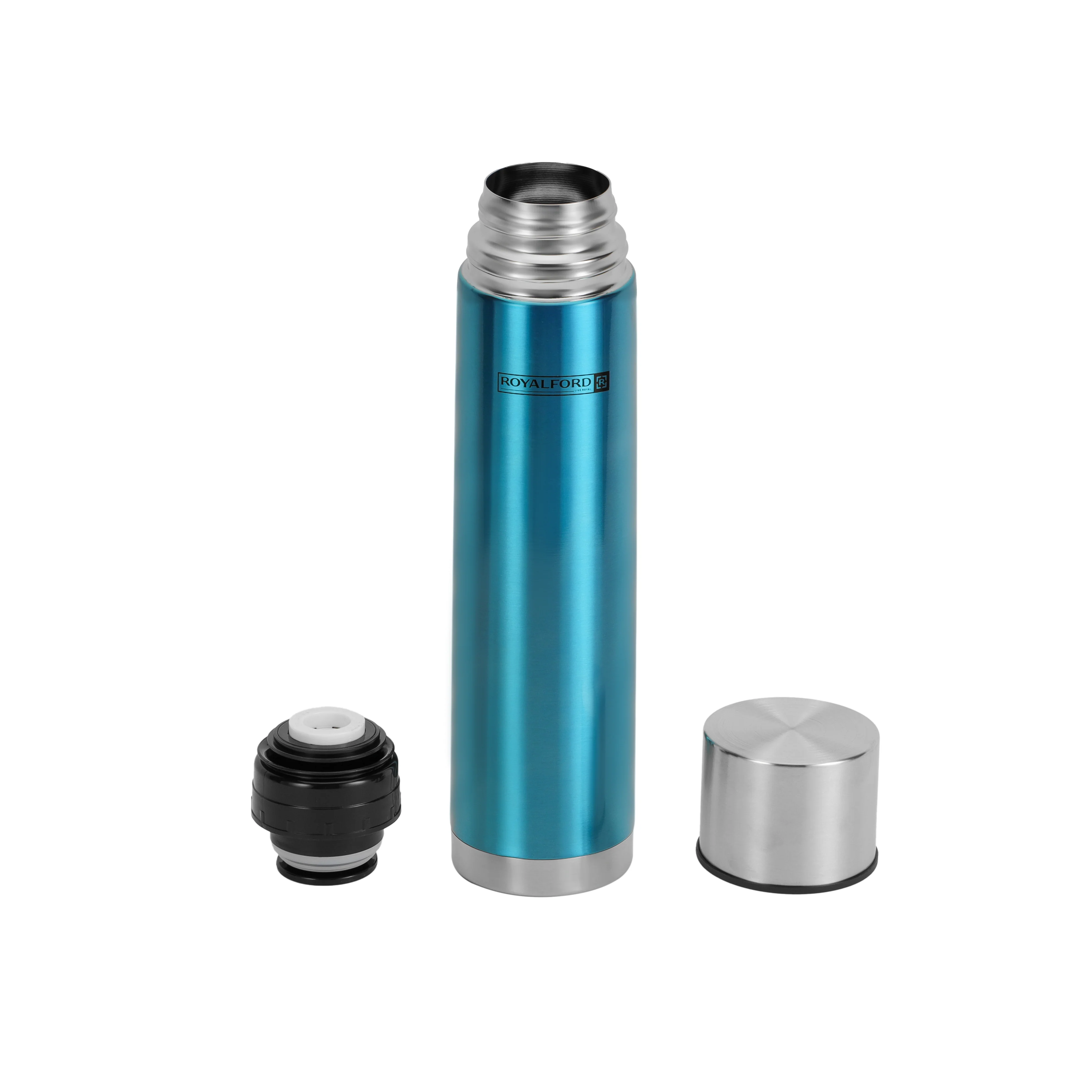 Royalford RF7665 1000ml Vacuum Bottle | Double Wall Stainless Steel Hot & Cold Insulated Flask for Travel, Office & Outdoor Use | Leak-Proof Lid and Durable Design - Image 3