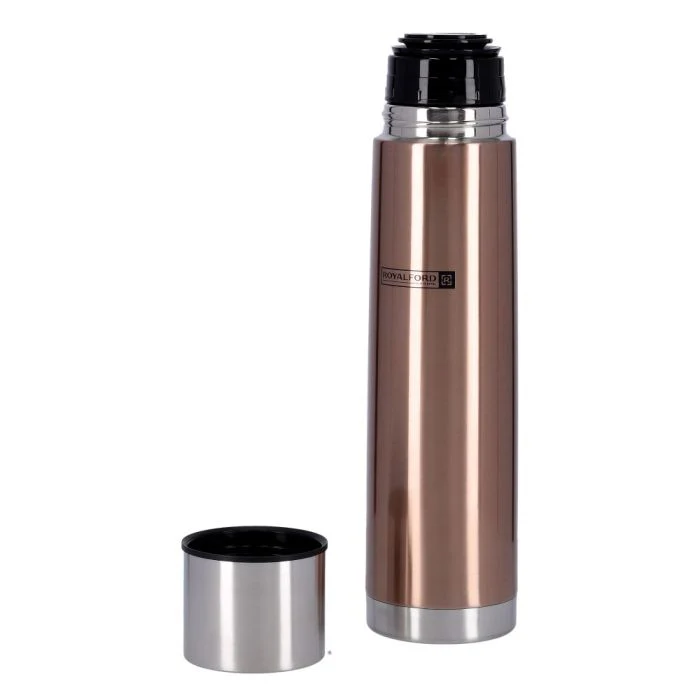 Royalford RF7665BR Vacuum Bottle | 1000ml Capacity | Double Wall Stainless Steel Hot & Cold Flask | 304 SS Inner Leak Resistant Design for Home, Office & Travel Use - Image 3