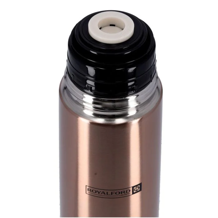 Royalford RF7665BR Vacuum Bottle | 1000ml Capacity | Double Wall Stainless Steel Hot & Cold Flask | 304 SS Inner Leak Resistant Design for Home, Office & Travel Use - Image 5
