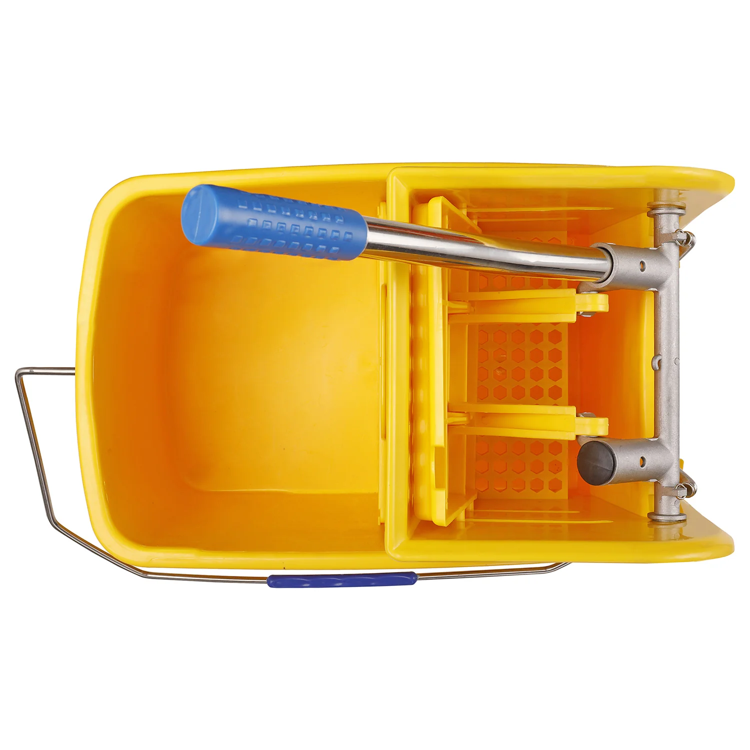 Royalford RF7722 Bucket Mop Wrangler with Wheels | Heavy-Duty Mop Wringer Bucket | Comfortable Handle | Large Wringing Area | Smooth Surface & Non-Marking Quiet Casters - Image 4