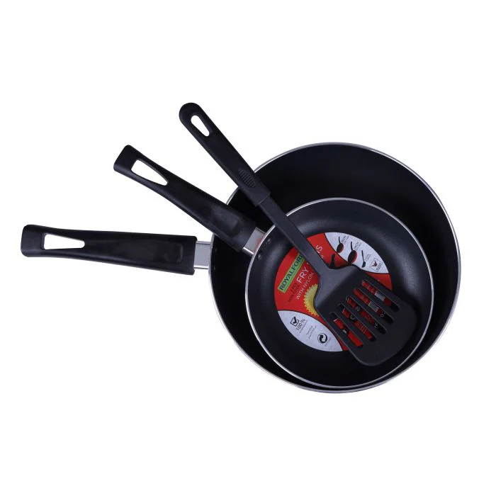 Royalford RF7802OR  2-Piece Non-Stick Frypans Set |  Nylon Turner | 18cm & 24cm Aluminium Frying Pans | 2.8mm Thick | Gas & Electric  Compatible, Suitable For Daily Use - Image 3