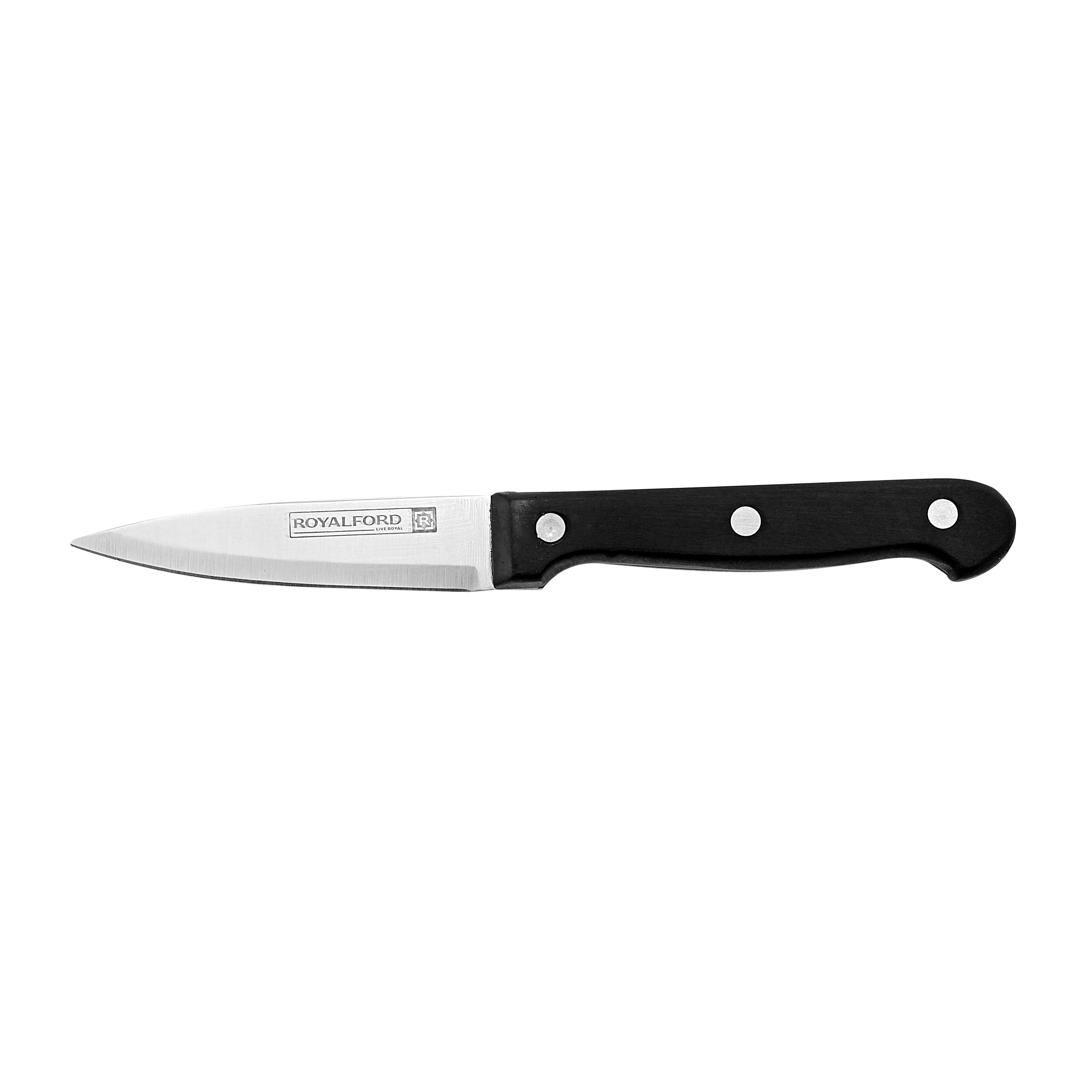 Royalford RF7827 Paring Knife |  Extra Sharp Stainless Steel Blade |  Ergonomic Bakelite Handle | Lightweight Well Balanced Design for Peeling, Trimming & Slicing - Image 2