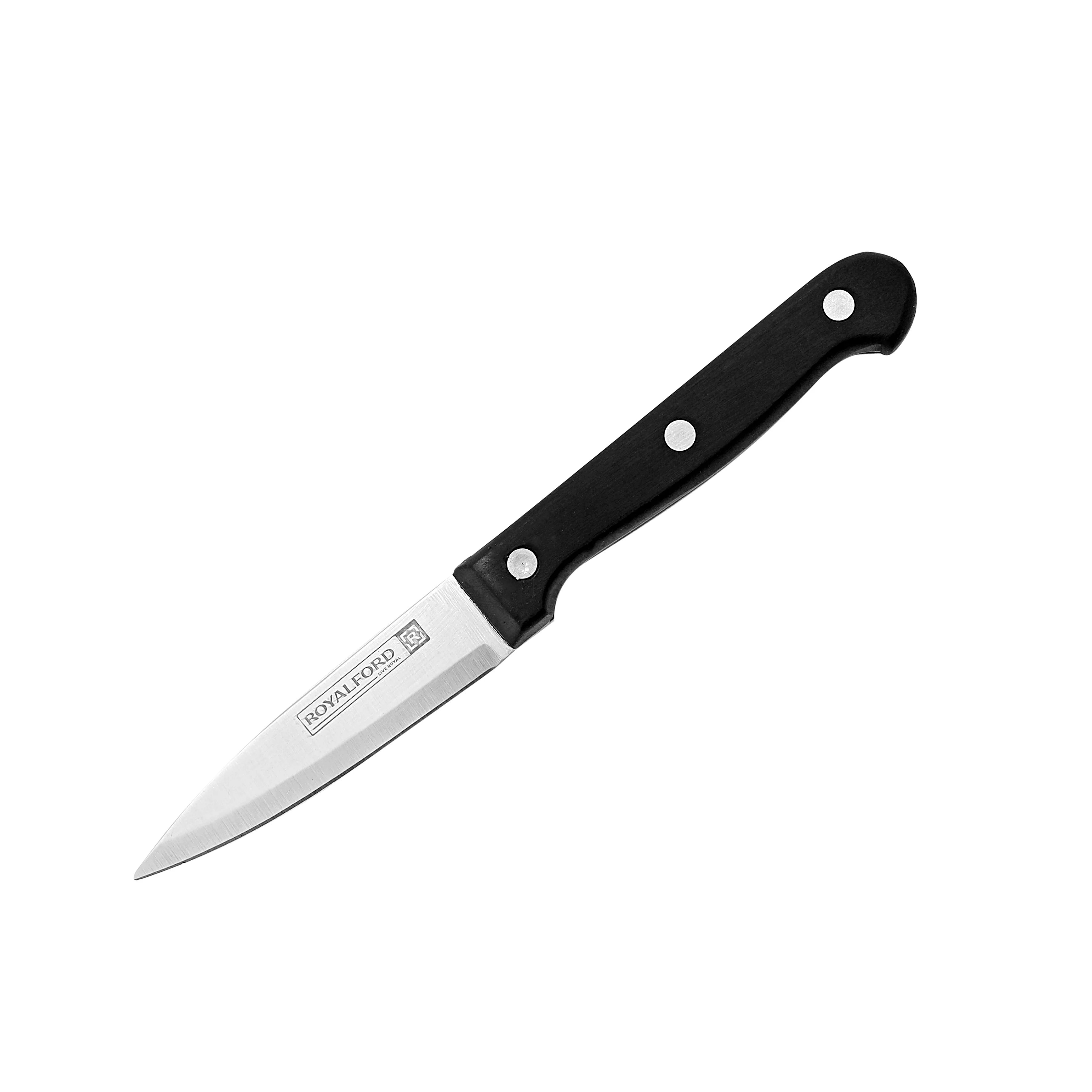 Royalford RF7827 Paring Knife |  Extra Sharp Stainless Steel Blade |  Ergonomic Bakelite Handle | Lightweight Well Balanced Design for Peeling, Trimming & Slicing - Image 3