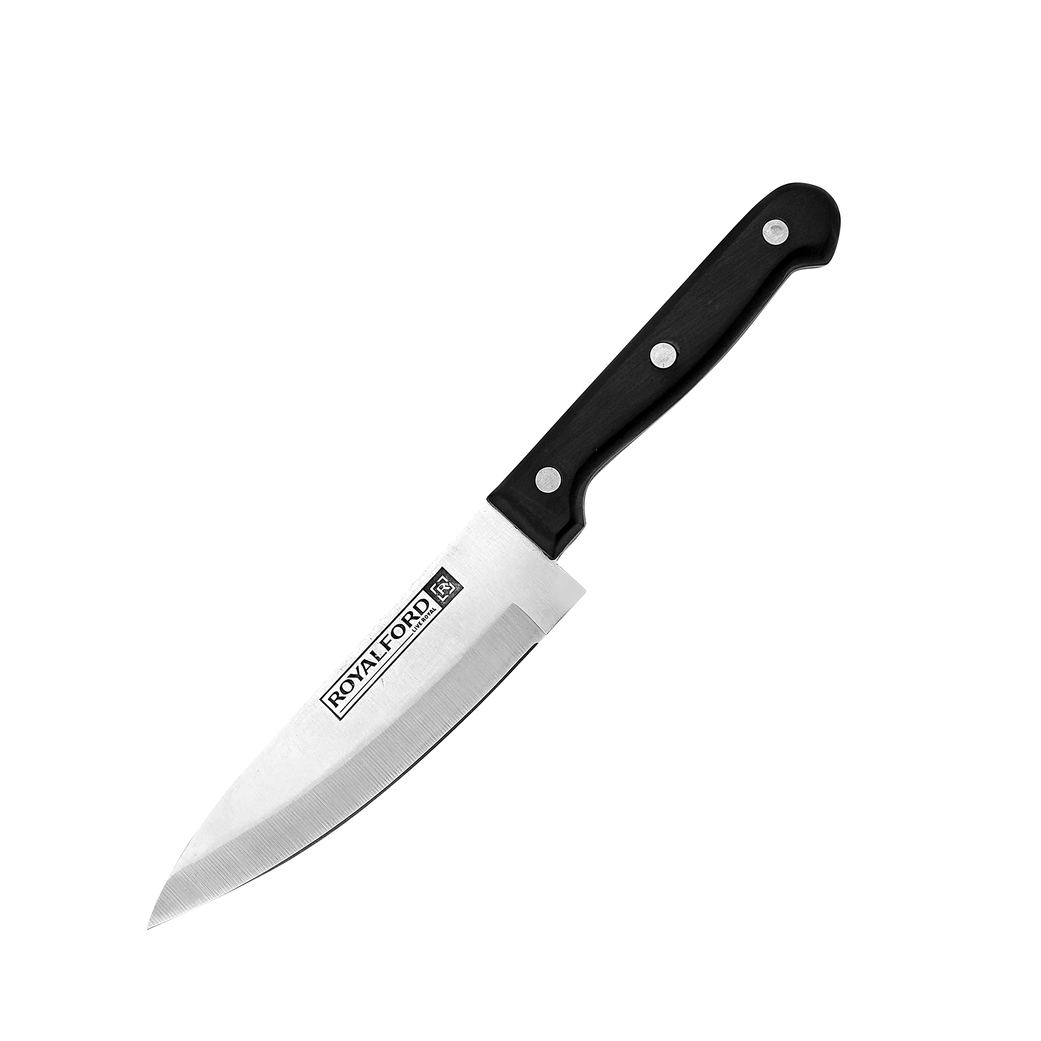 Royalford RF7828 6 Inch Chef Knife | Sharp Stainless Steel Blade | Ergonomic Handle | Well Balanced Design for Chopping, Slicing, Dicing Meat, Vegetables and Fruits - Image 2