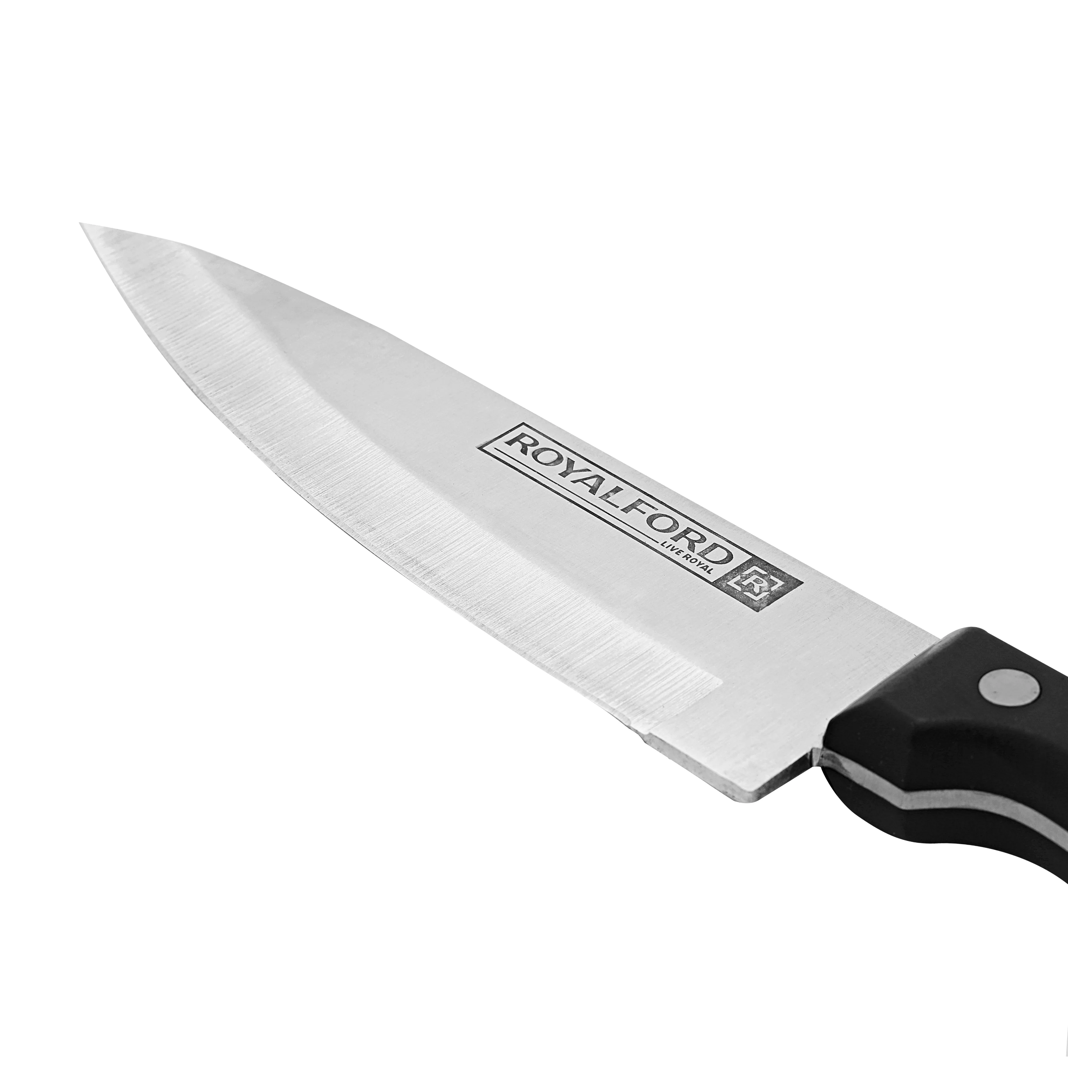 Royalford RF7828 6 Inch Chef Knife | Sharp Stainless Steel Blade | Ergonomic Handle | Well Balanced Design for Chopping, Slicing, Dicing Meat, Vegetables and Fruits - Image 4