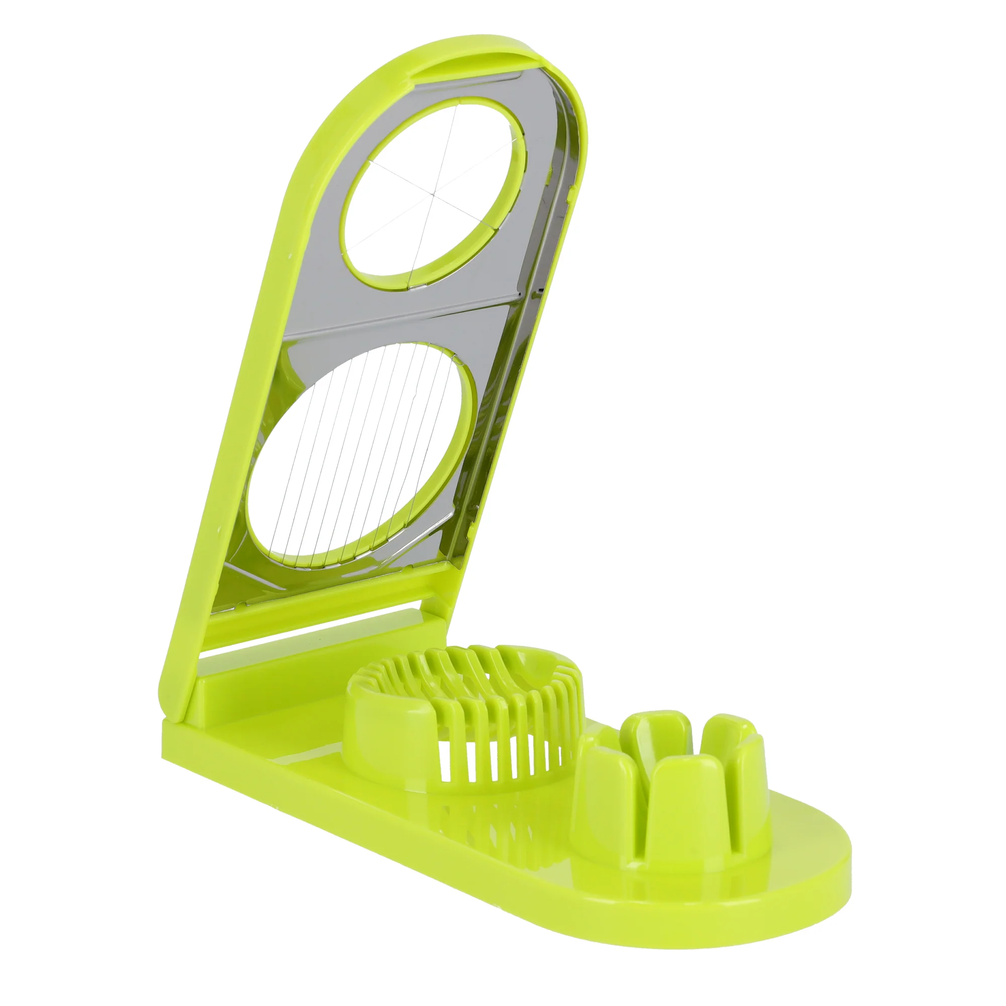 Royalford RF7850 Double Egg Slicer | Dual Function Stainless Steel Cutting Wires | Durable Plastic Body | Dishwasher Safe Egg Cutter for Kitchen, Salads and Garnishing - Image 3