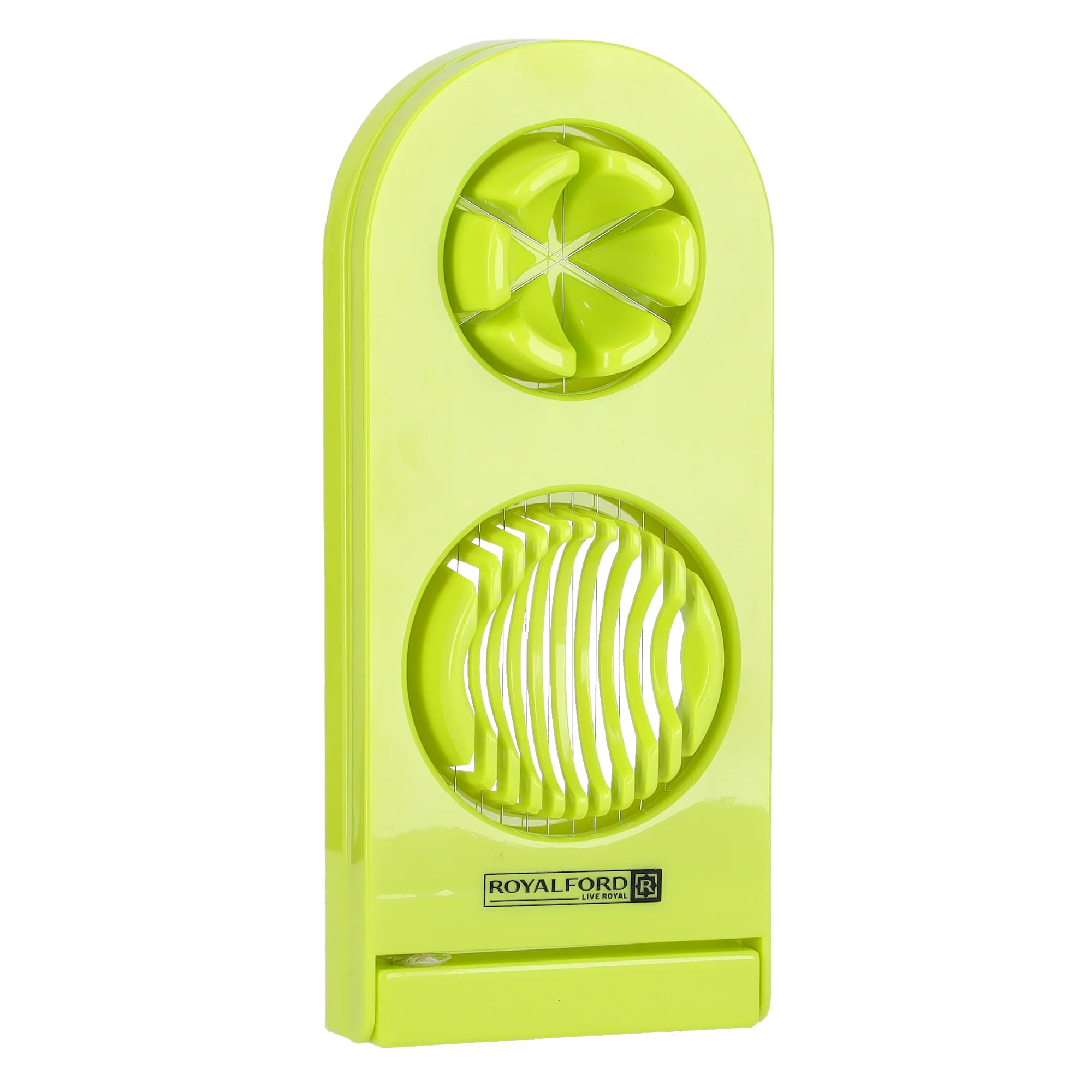 Royalford RF7850 Double Egg Slicer | Dual Function Stainless Steel Cutting Wires | Durable Plastic Body | Dishwasher Safe Egg Cutter for Kitchen, Salads and Garnishing - Image 4