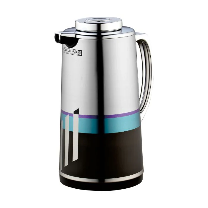 Royalford RF7949 1.9L Silver Figured Vacuum Flask | Stainless Steel Body and Glass Inner| Hot and Cold Thermal Insulated Flask for Home, Office and Everyday Travel Use - Image 3