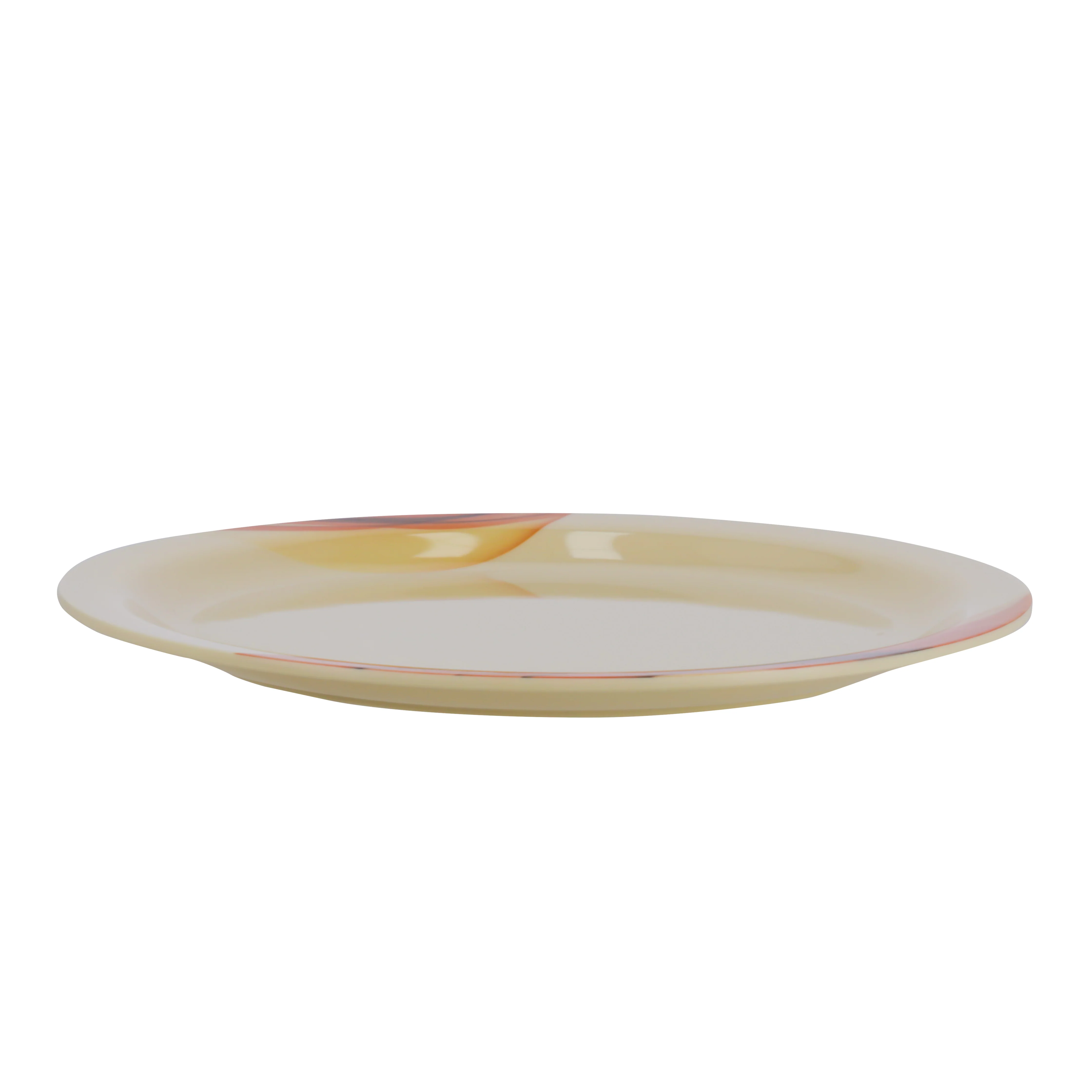 Royalford RF8078 Super Rays Dinner Plate | 11 Inch Heavy Weight FDA Approved Melamine Plate | Durable Food Grade Dinner Plate for Daily Home Dining & Restaurant Use - Image 2
