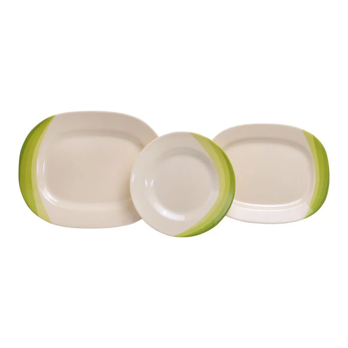 Royalford RF8101- 64-Piece Melamine Dinner Set | Ribble Designed| Break-Resistant & Lightweight Tableware for 12 Persons | Stylish Multi-Color Dining Set for Home - Image 3